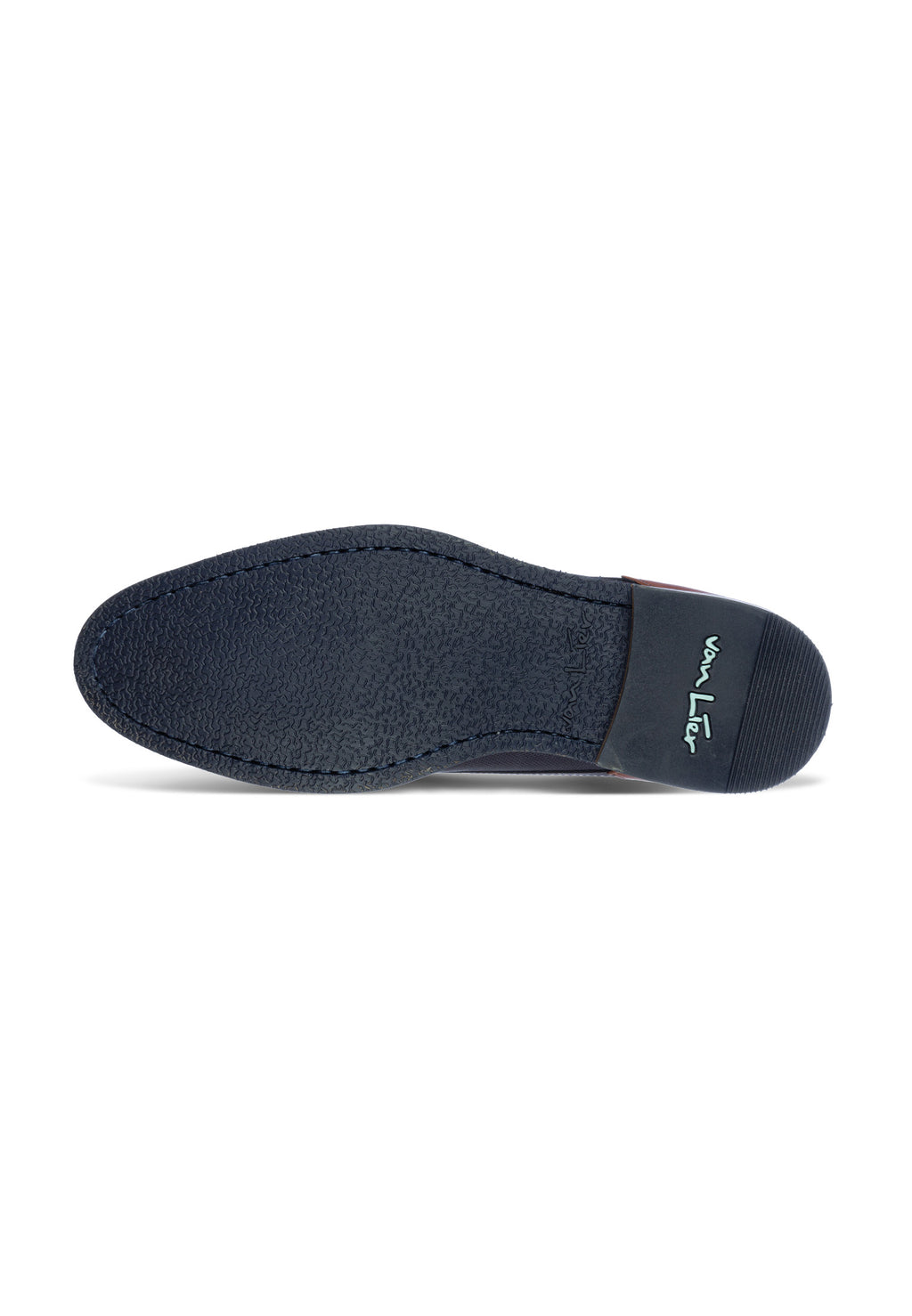 Blauw nubuck Sabinus halfhoge veterschoen