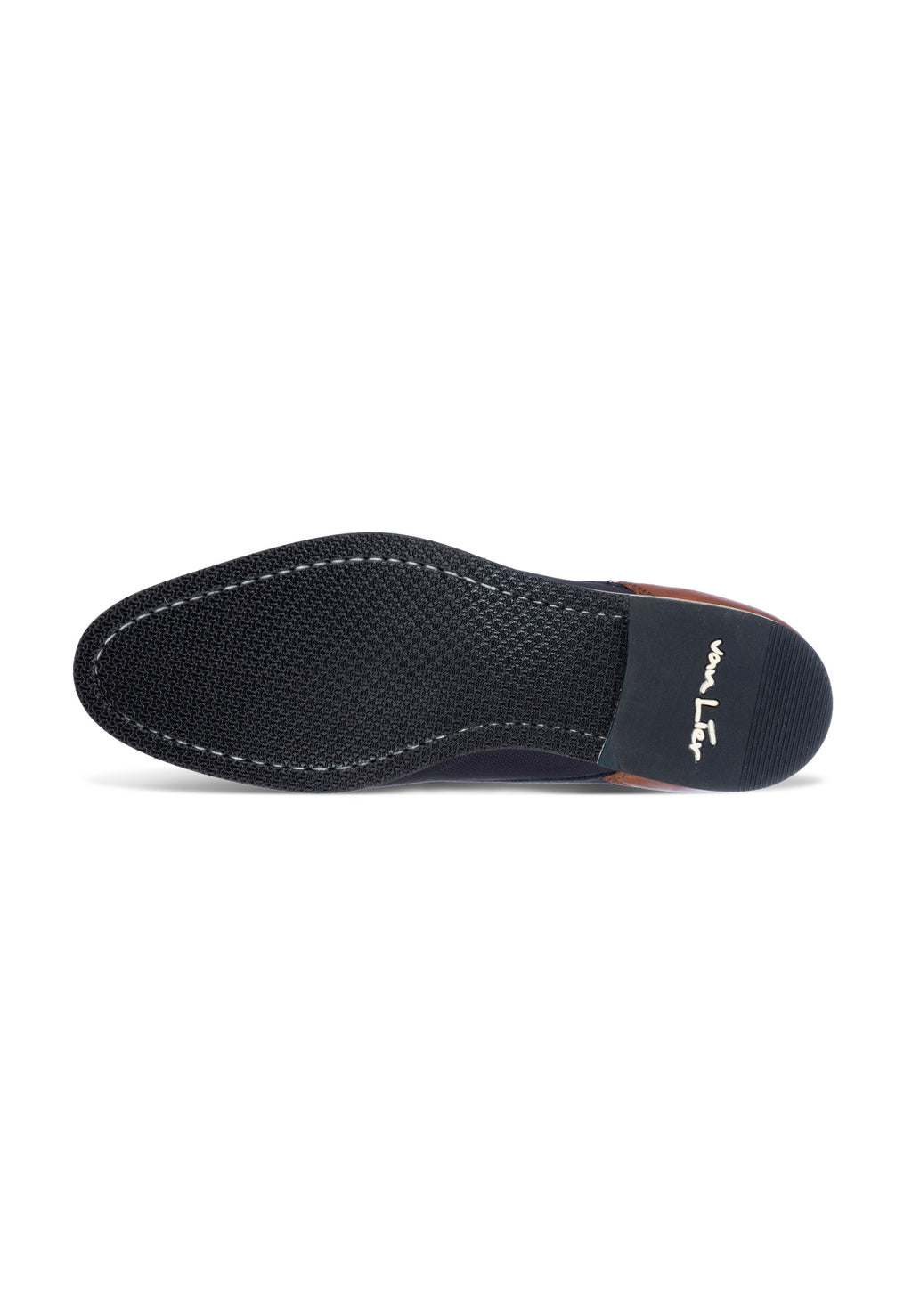 Navy nubuck Sabinus halfhoge veterschoen