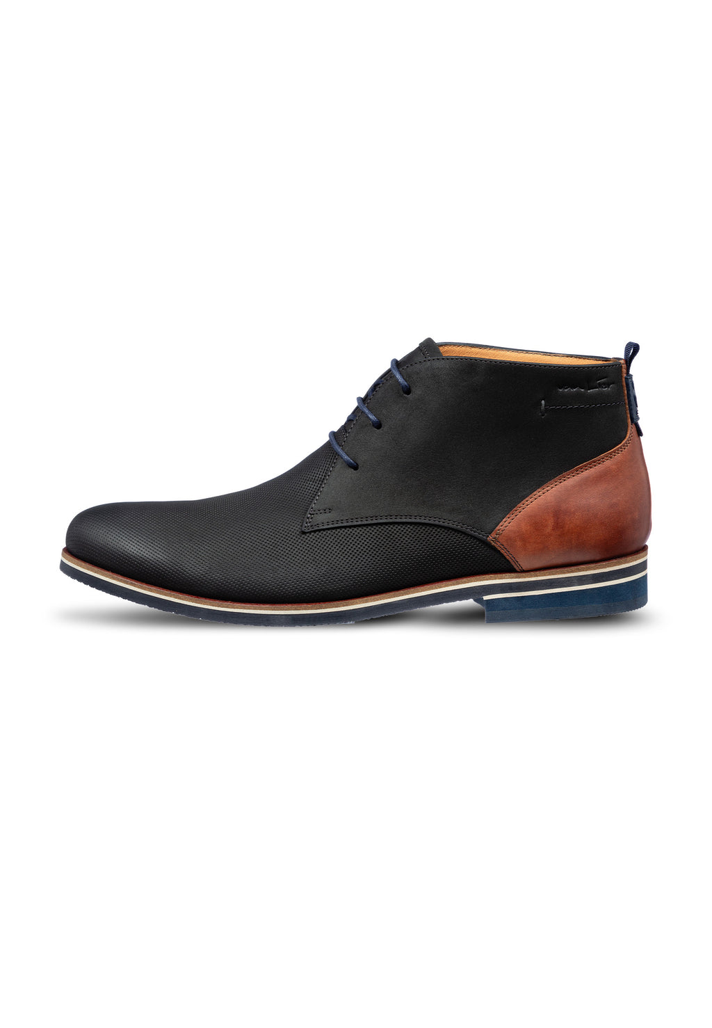 Antraciet grijs nubuck Sabinus halfhoge veterschoen