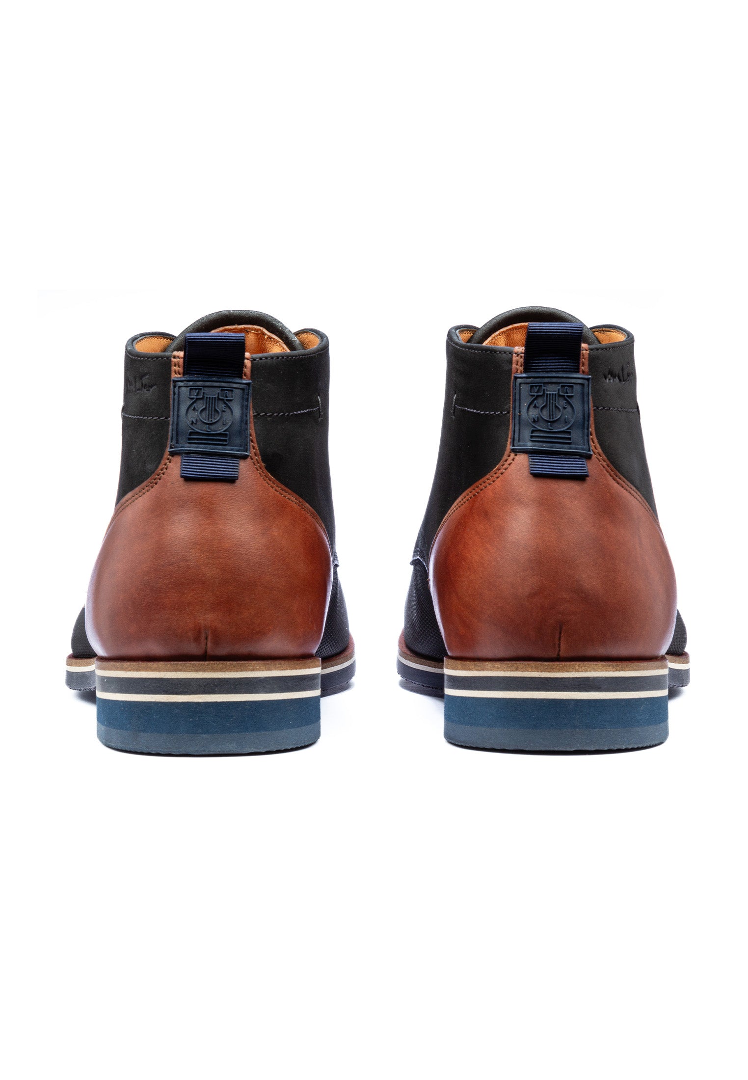 Antraciet grijs nubuck Sabinus halfhoge veterschoen