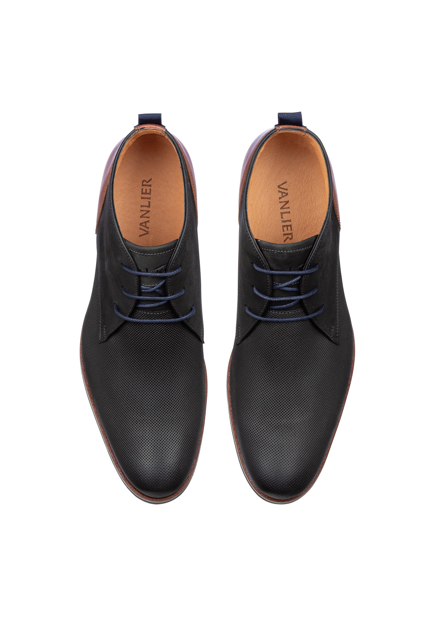 Antraciet grijs nubuck Sabinus halfhoge veterschoen