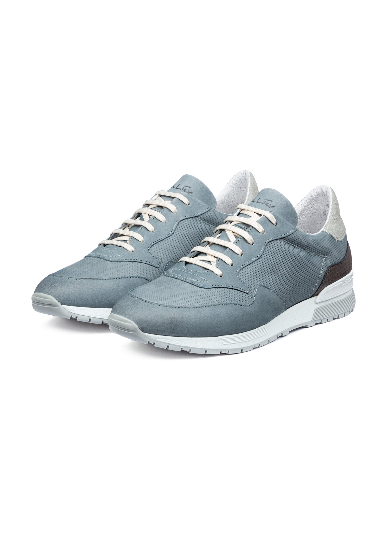 Grijs blauw nubuck Chavar sneaker