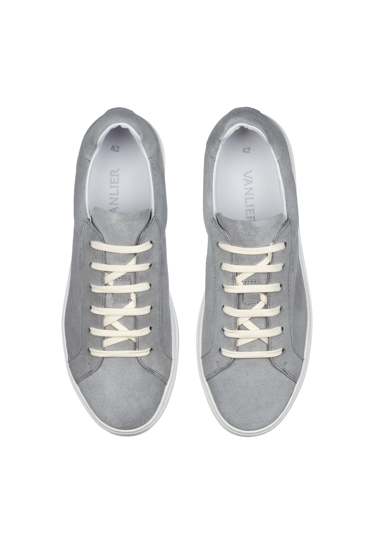 Gray suede Maurizio sneaker