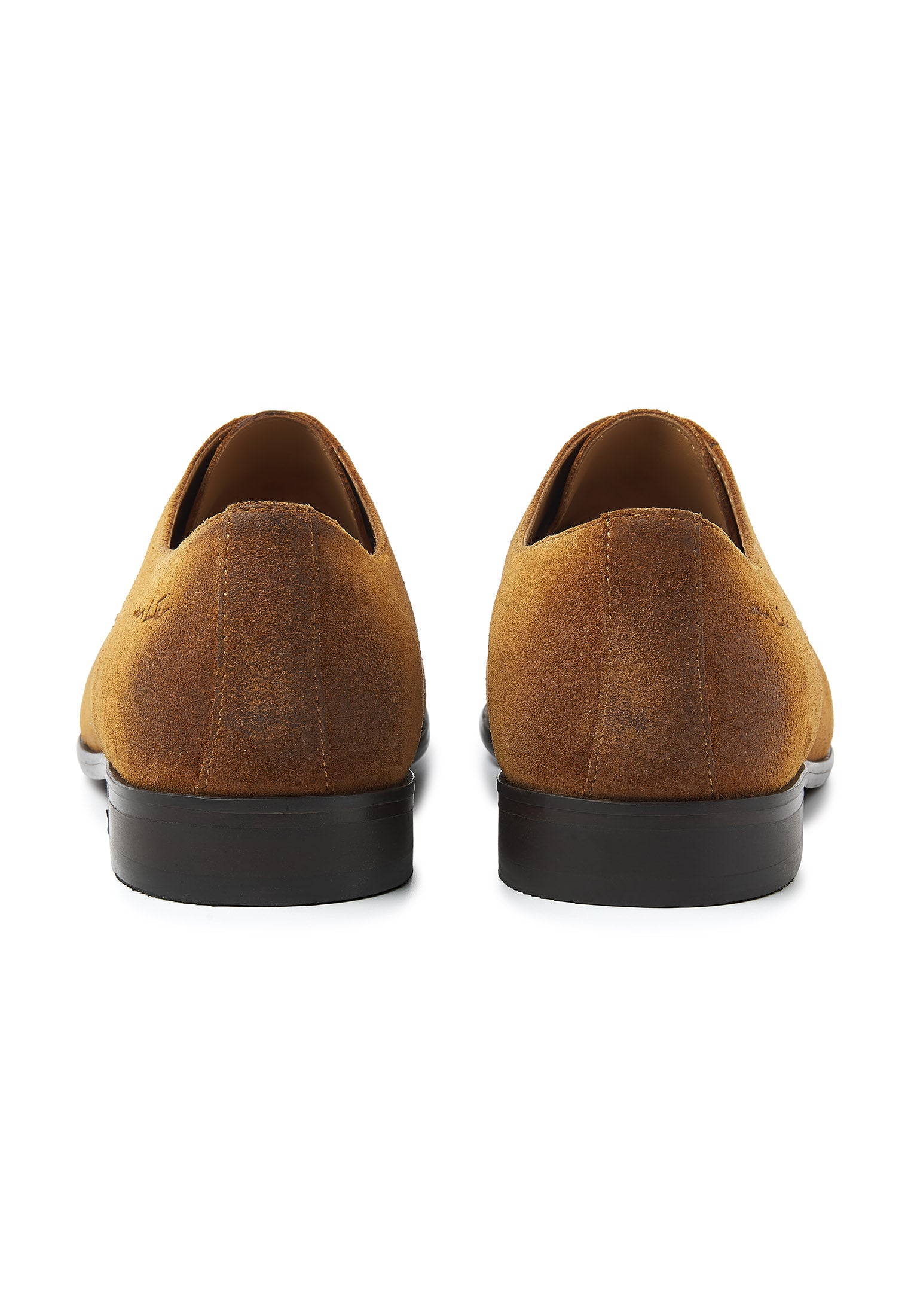 Cognac suède Egeus veterschoen