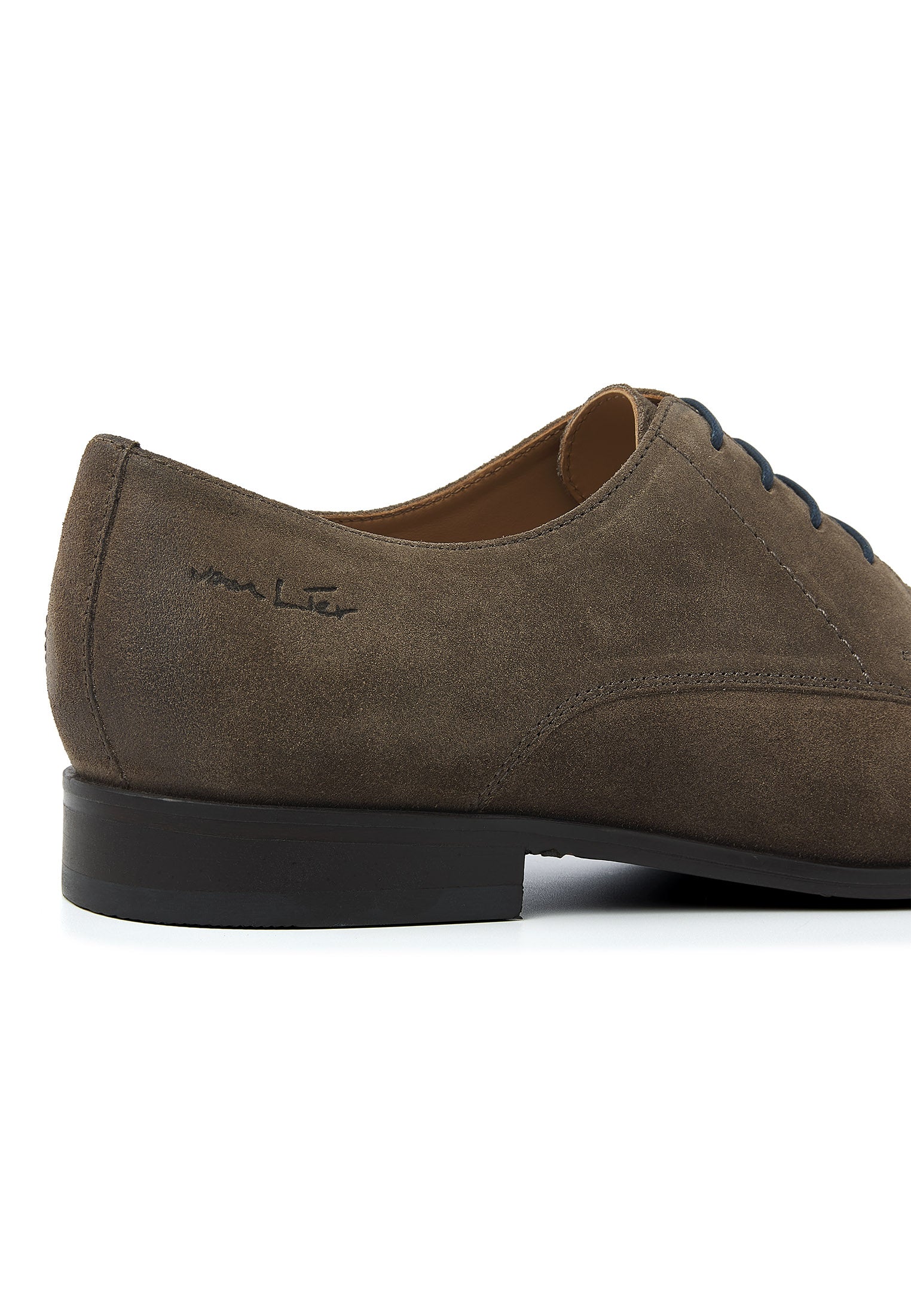 Taupe suède Egeus veterschoen