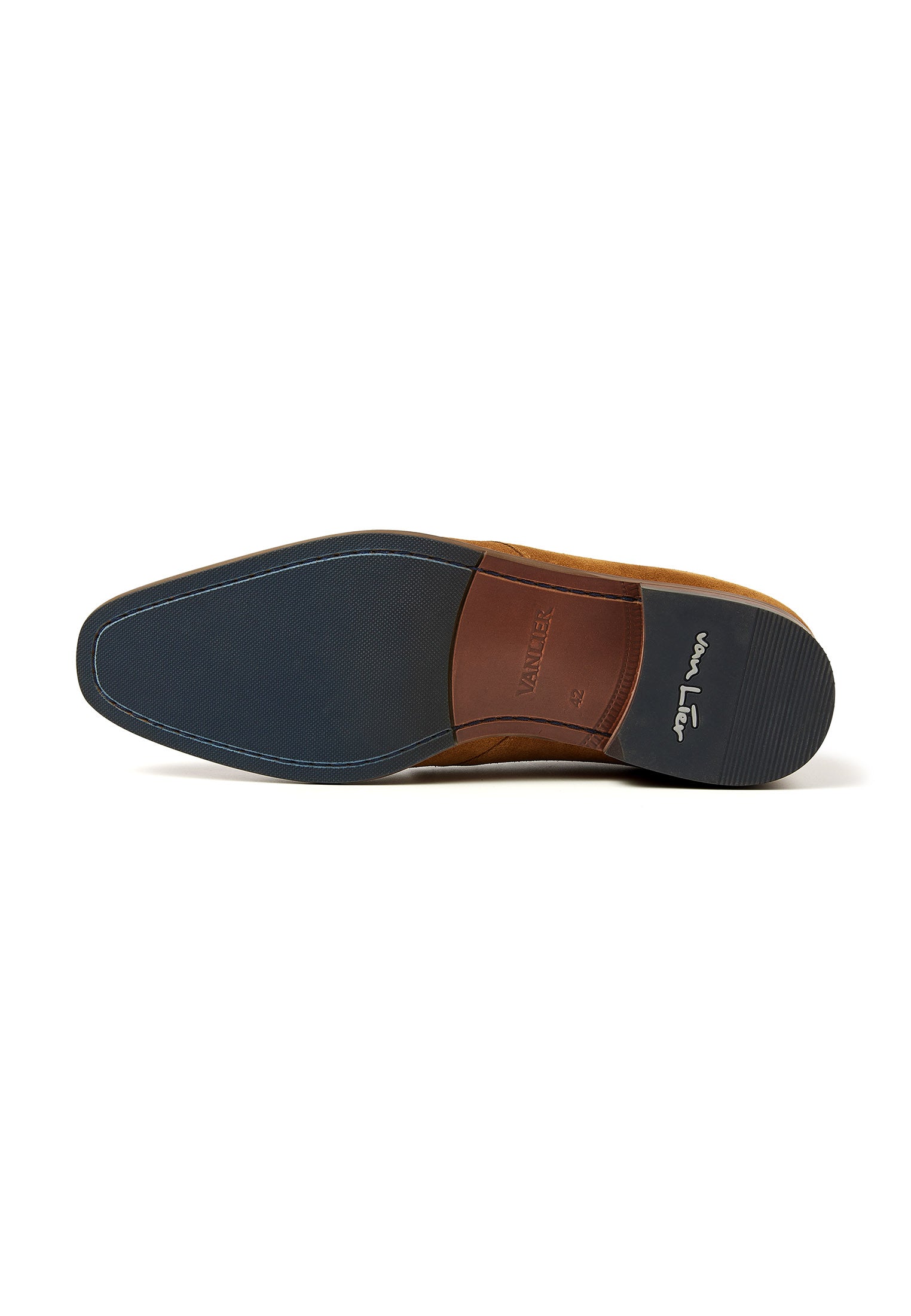 Cognac suede Egeus mid-top lace-up shoe