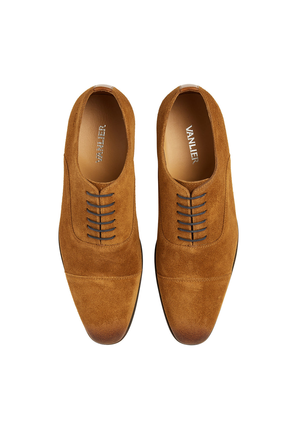 Cognac suède Egeus veterschoen