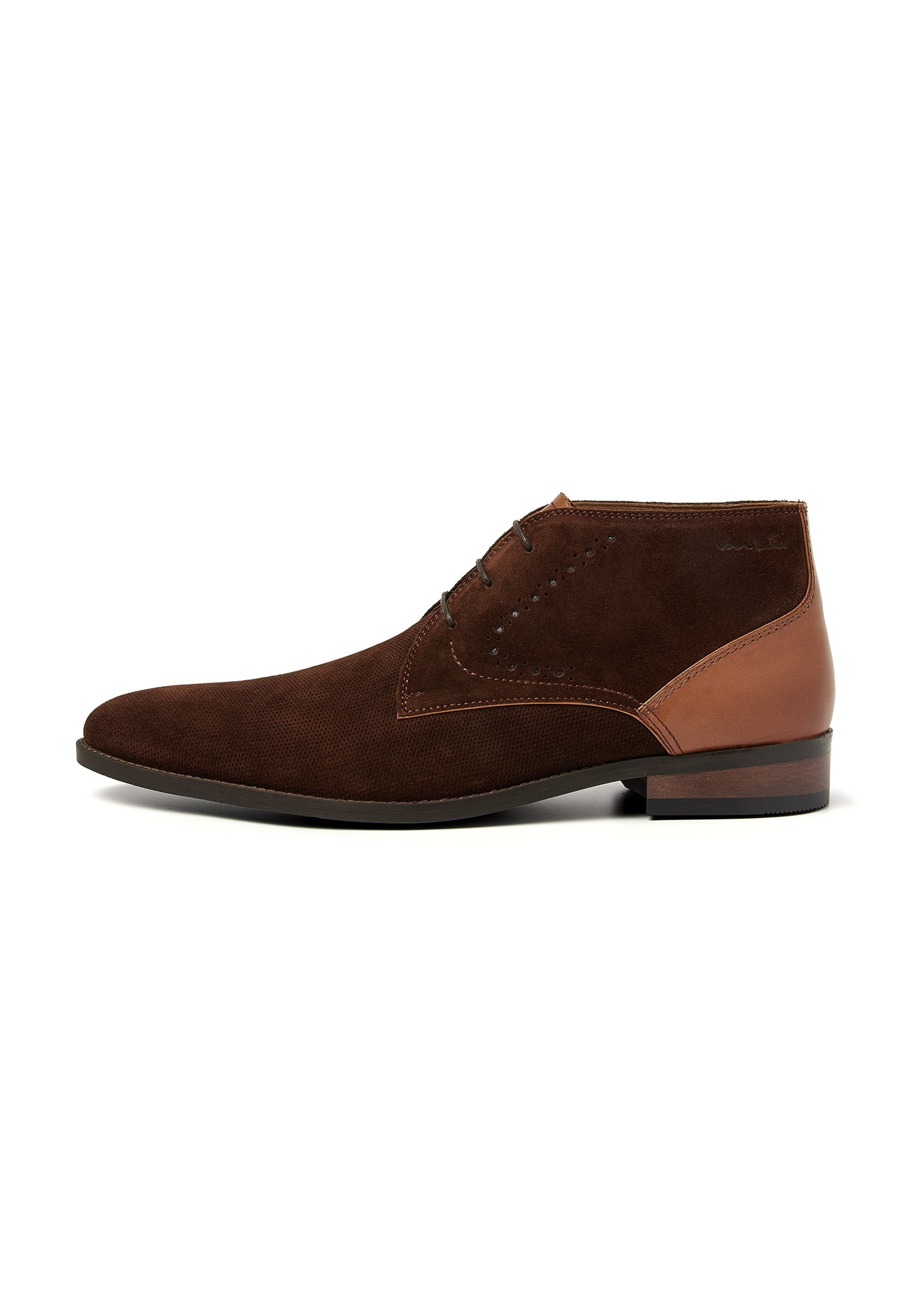 T-moro brown Vienna mid-height lace-up shoe