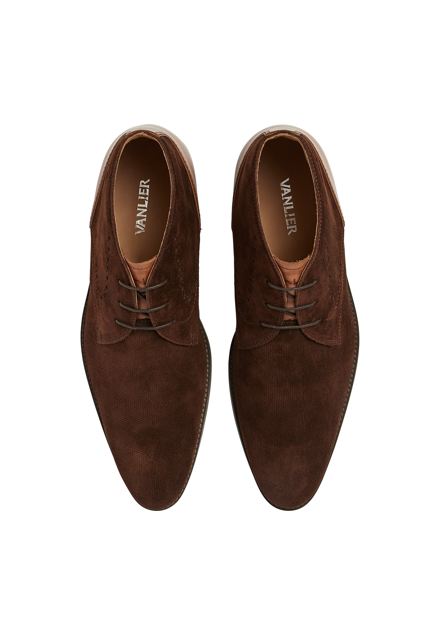 T-moro brown Vienna mid-height lace-up shoe