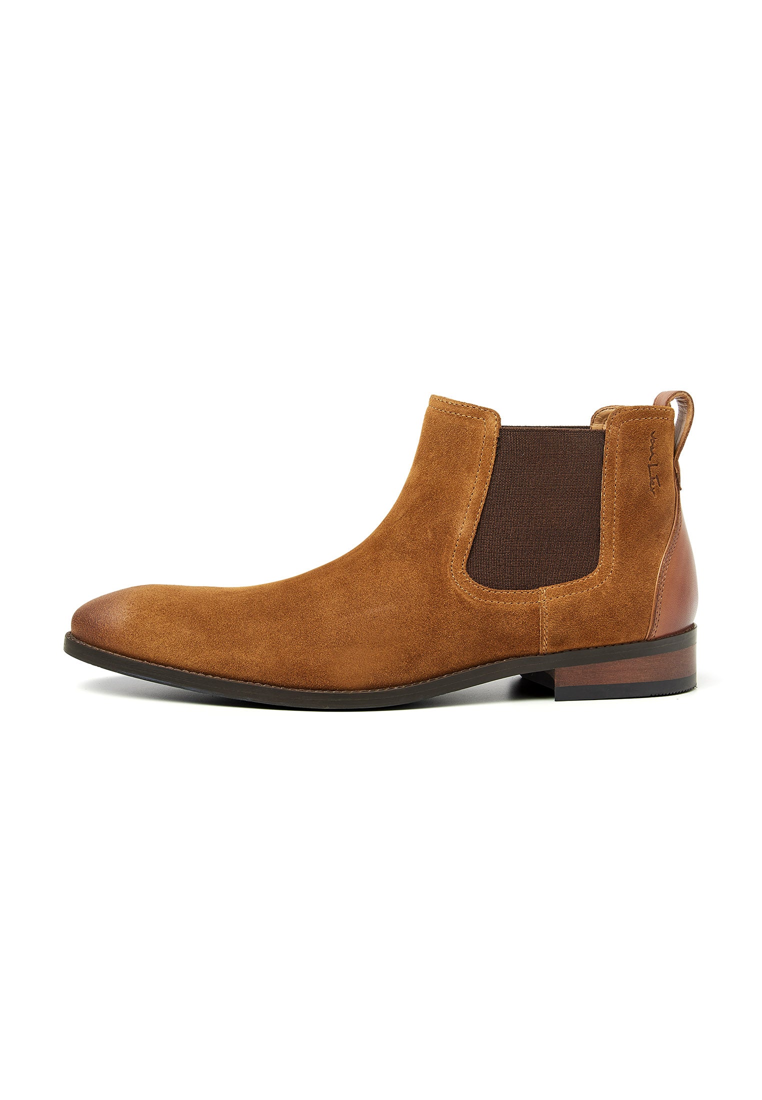 Cognac suède Vienna chelsea boot