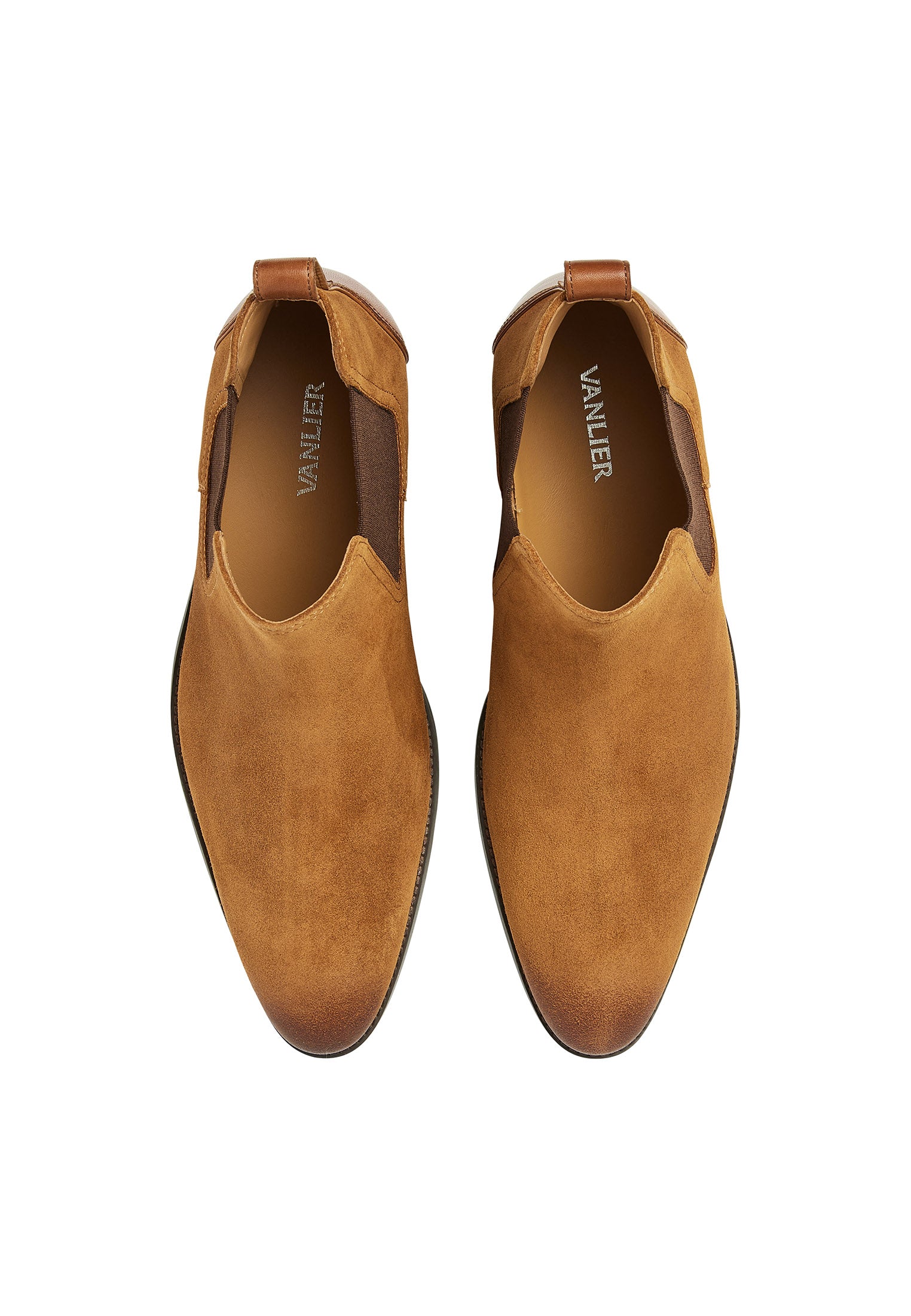 Cognac suède Vienna chelsea boot