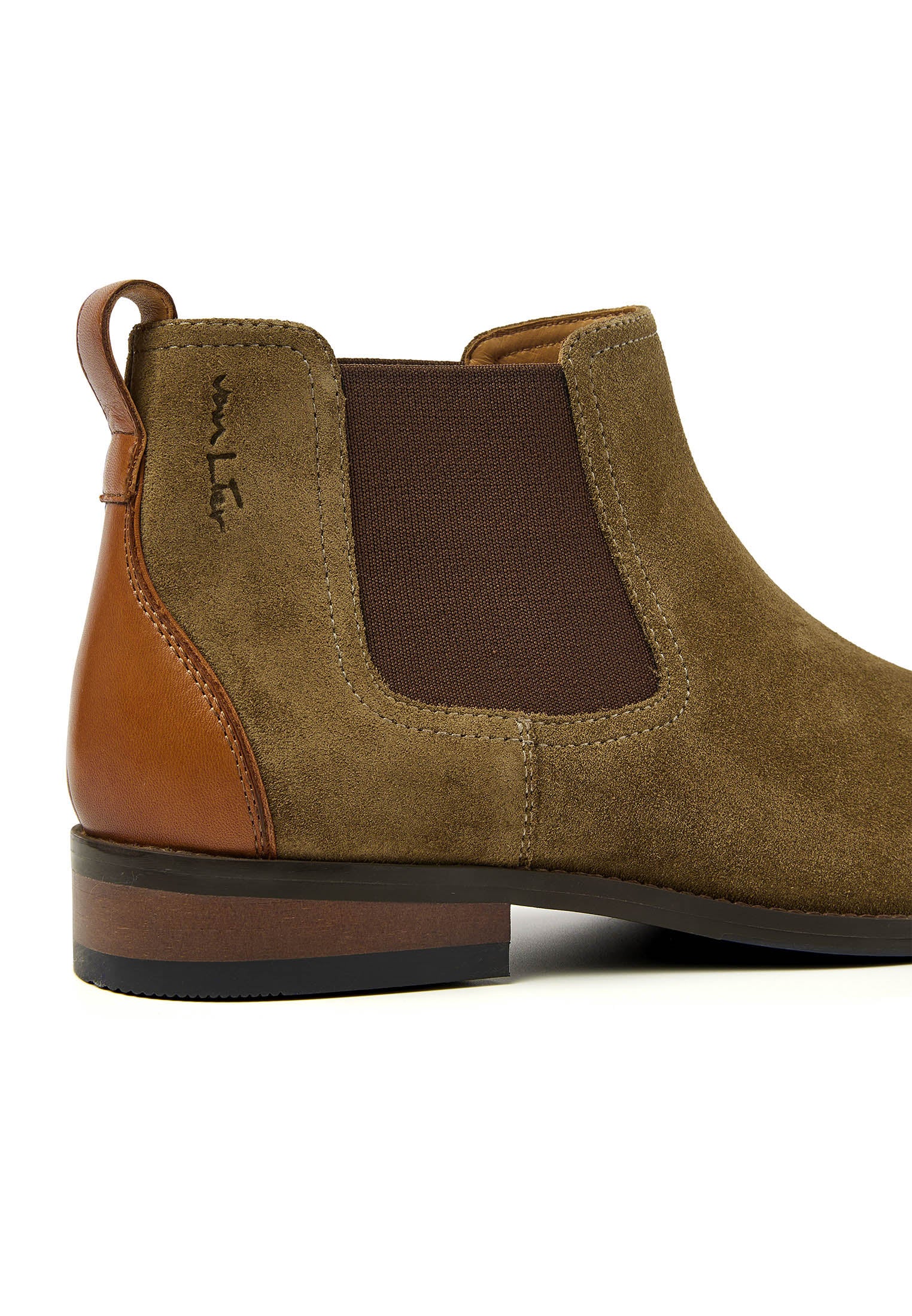 Groen suède Vienna chelsea boot