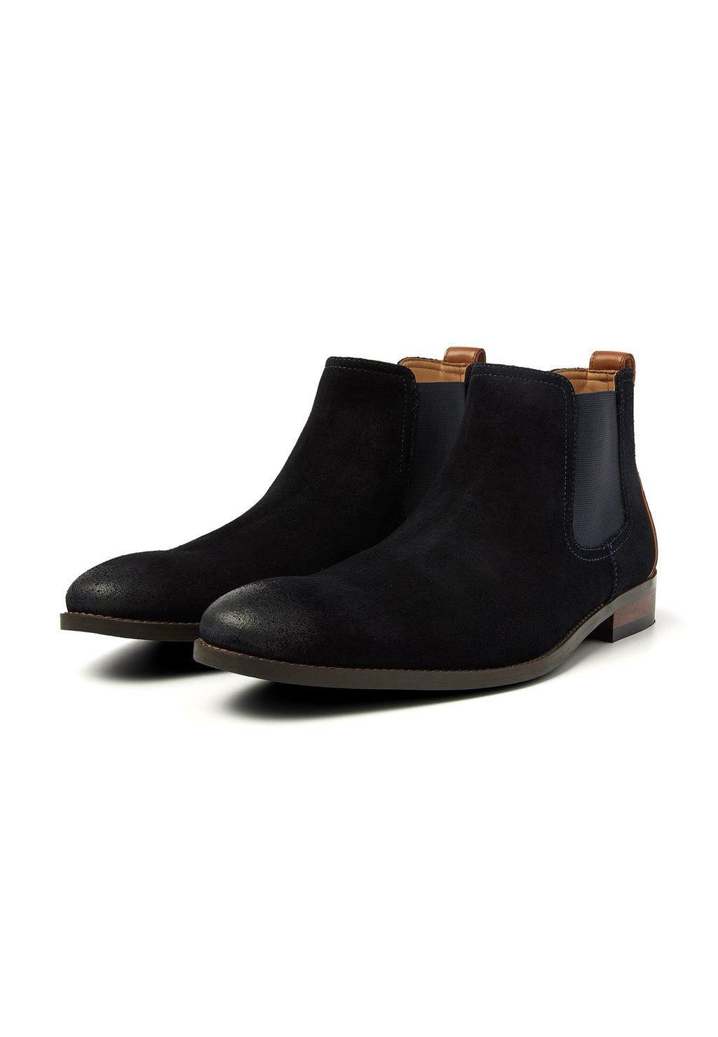 Navy suède Vienna chelsea boot