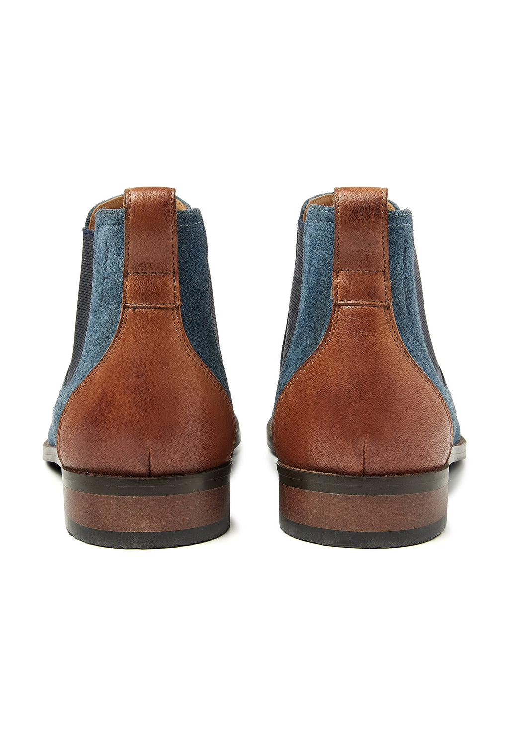 Blauw suède Vienna chelsea boot