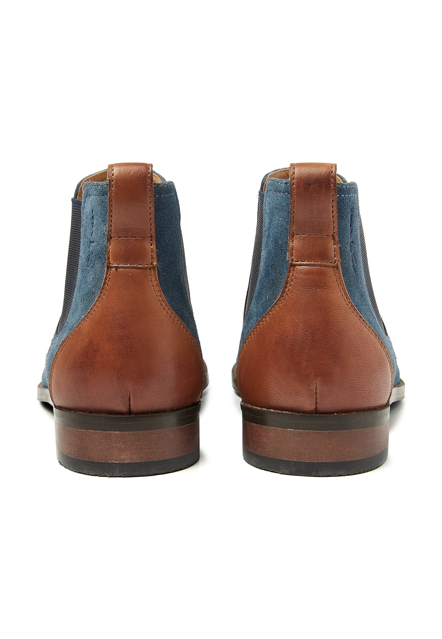 Blauw suède Vienna chelsea boot