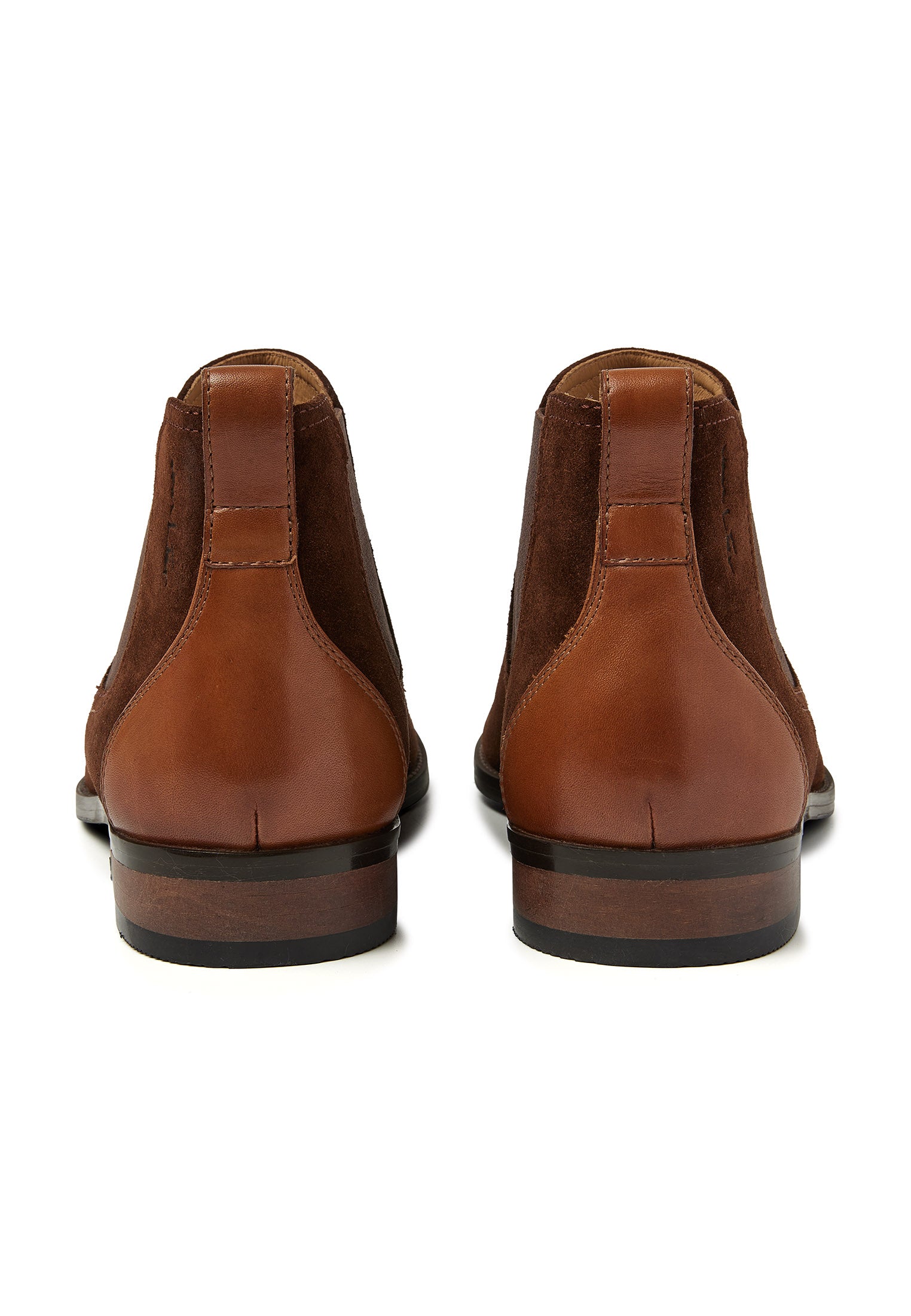 Testa di moro bruin suède Vienna chelsea boot