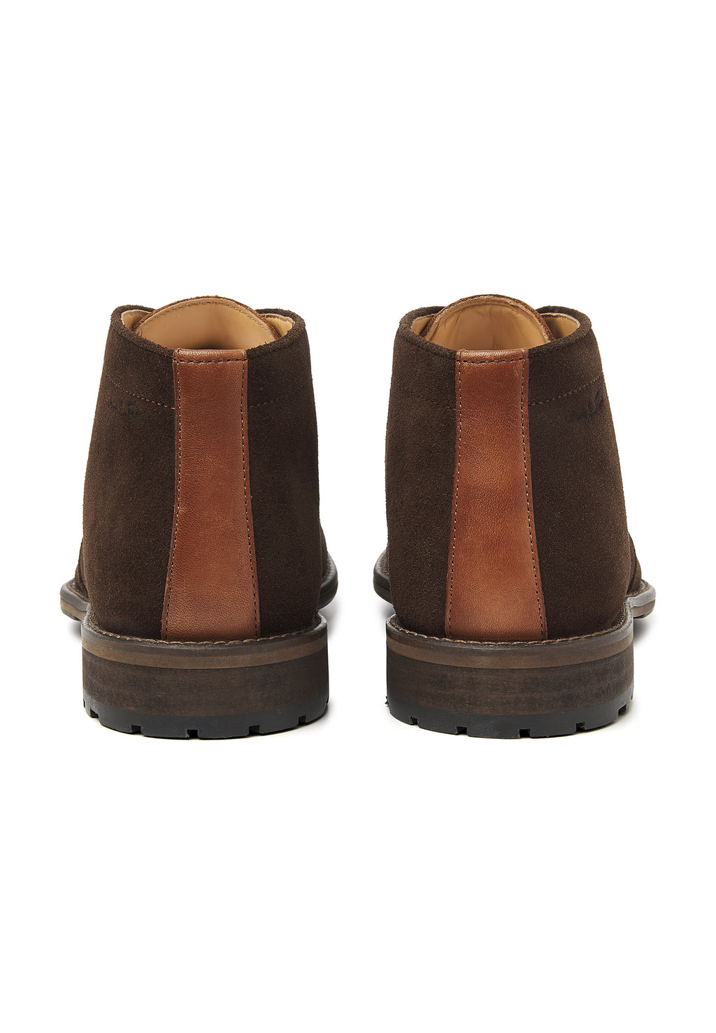 Bruin suède Montana halfhoge veterschoen