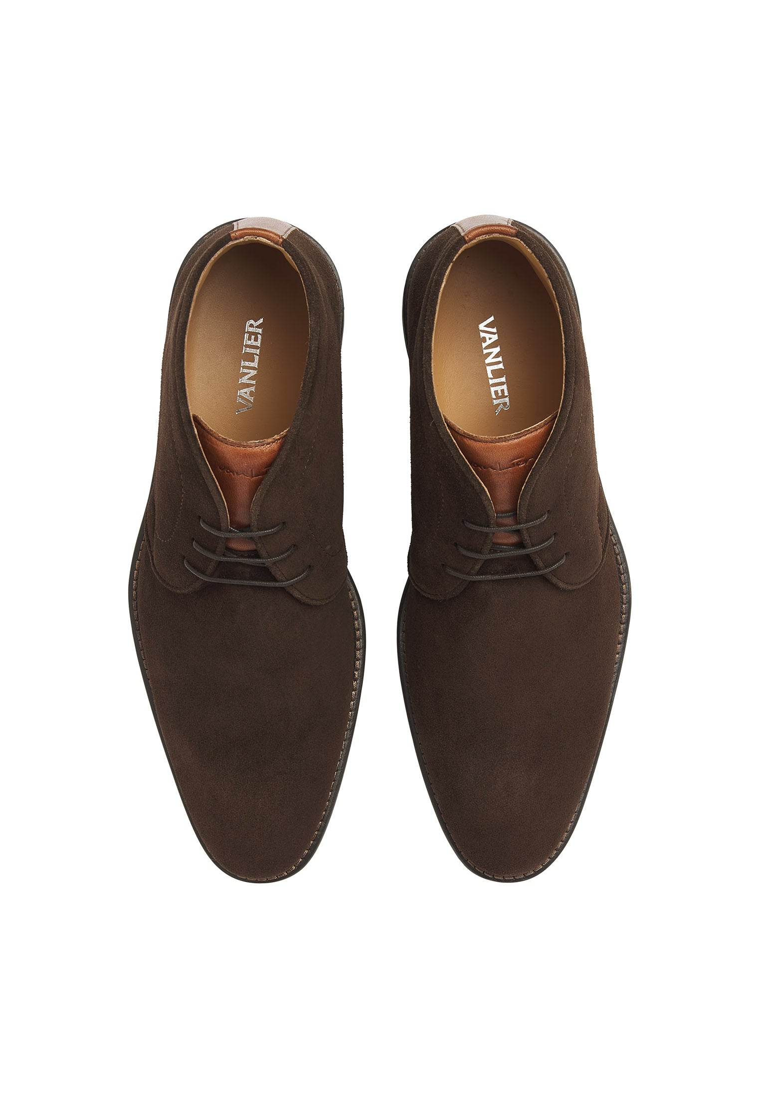 Bruin suède Montana halfhoge veterschoen