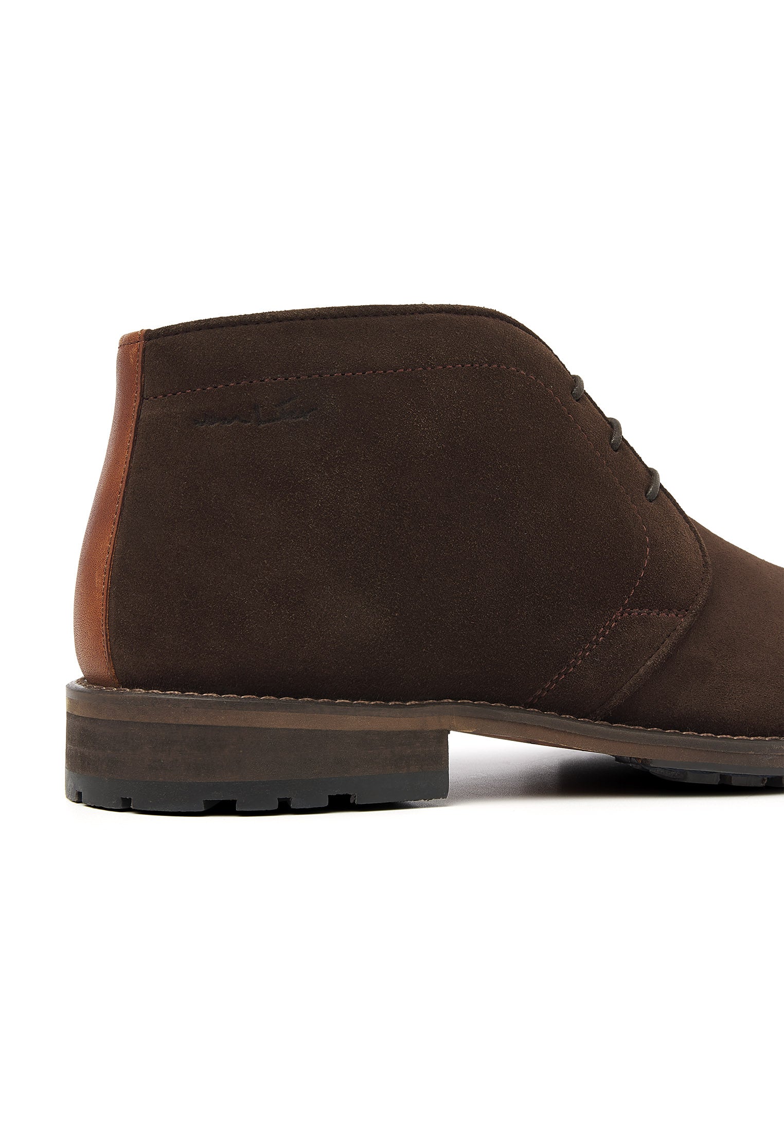 Bruin suède Montana halfhoge veterschoen