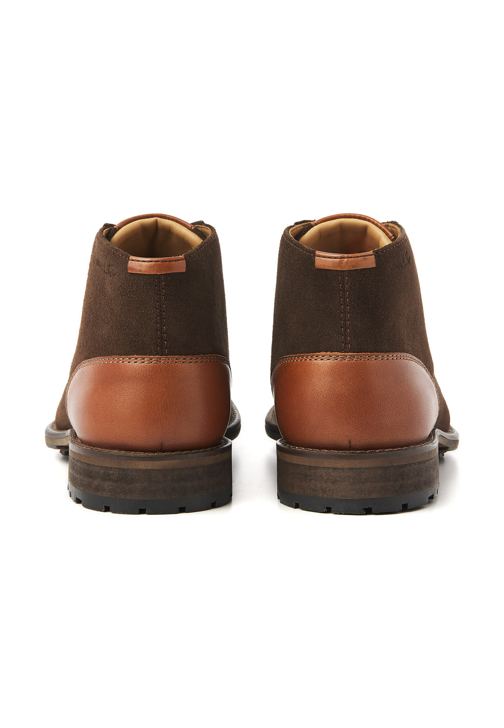 Testa di moro bruin suède Montana halfhoge veterschoen