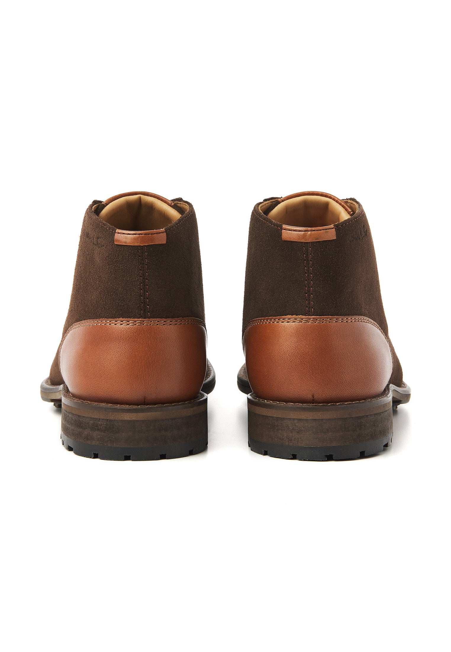 Testa di moro bruin suède Montana halfhoge veterschoen