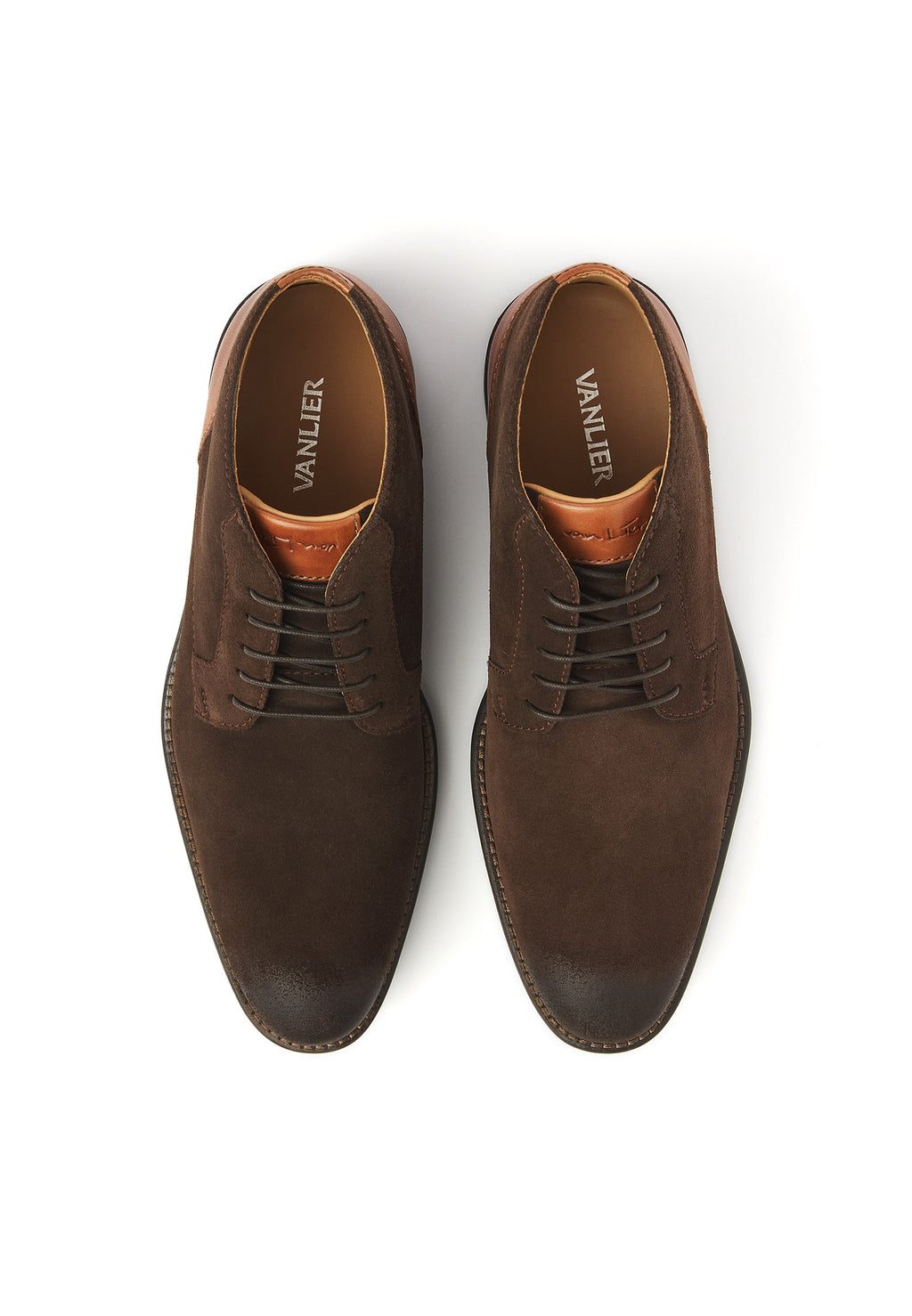 Testa di moro bruin suède Montana halfhoge veterschoen