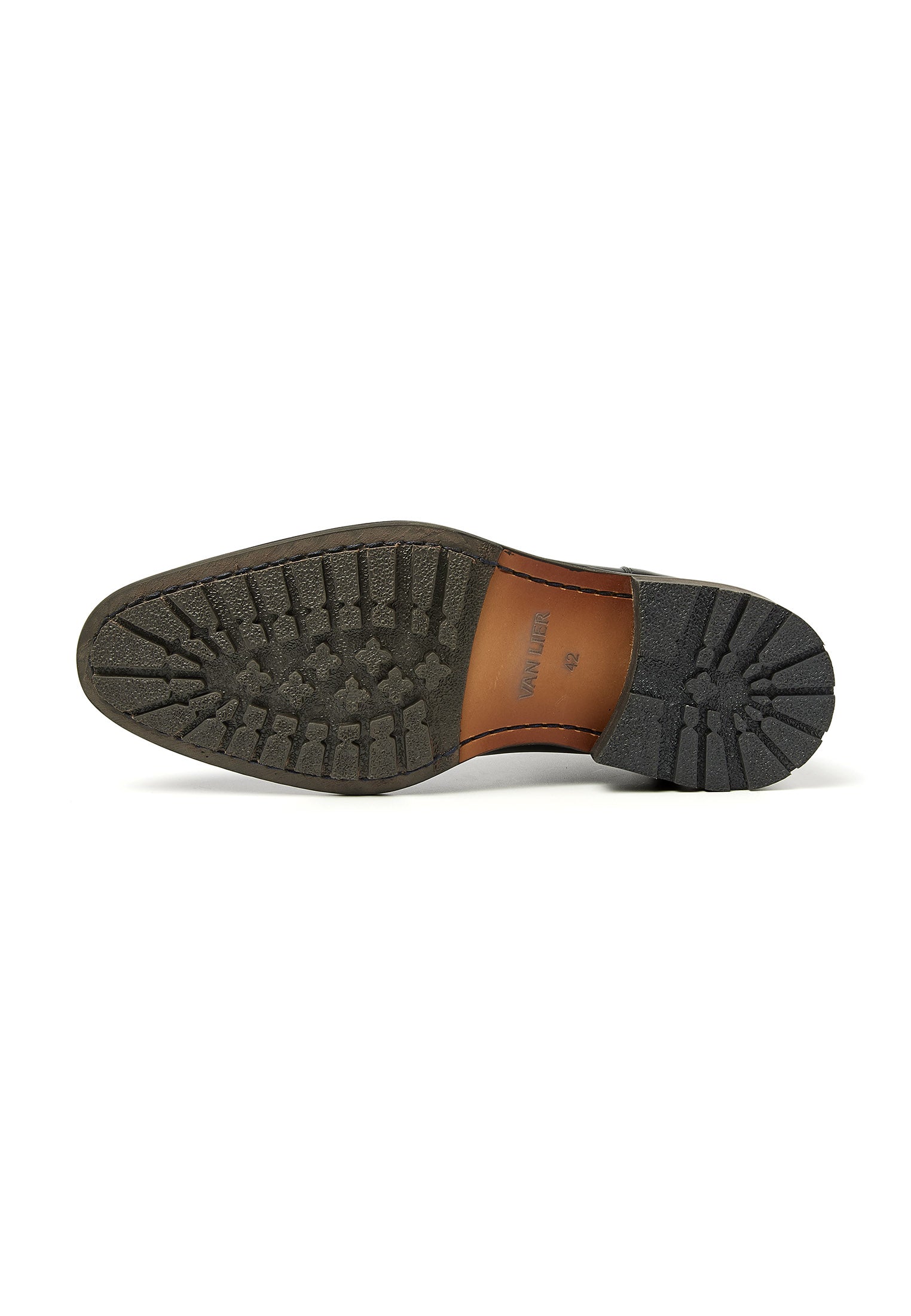 Zwart gladleren Montana chelsea boot