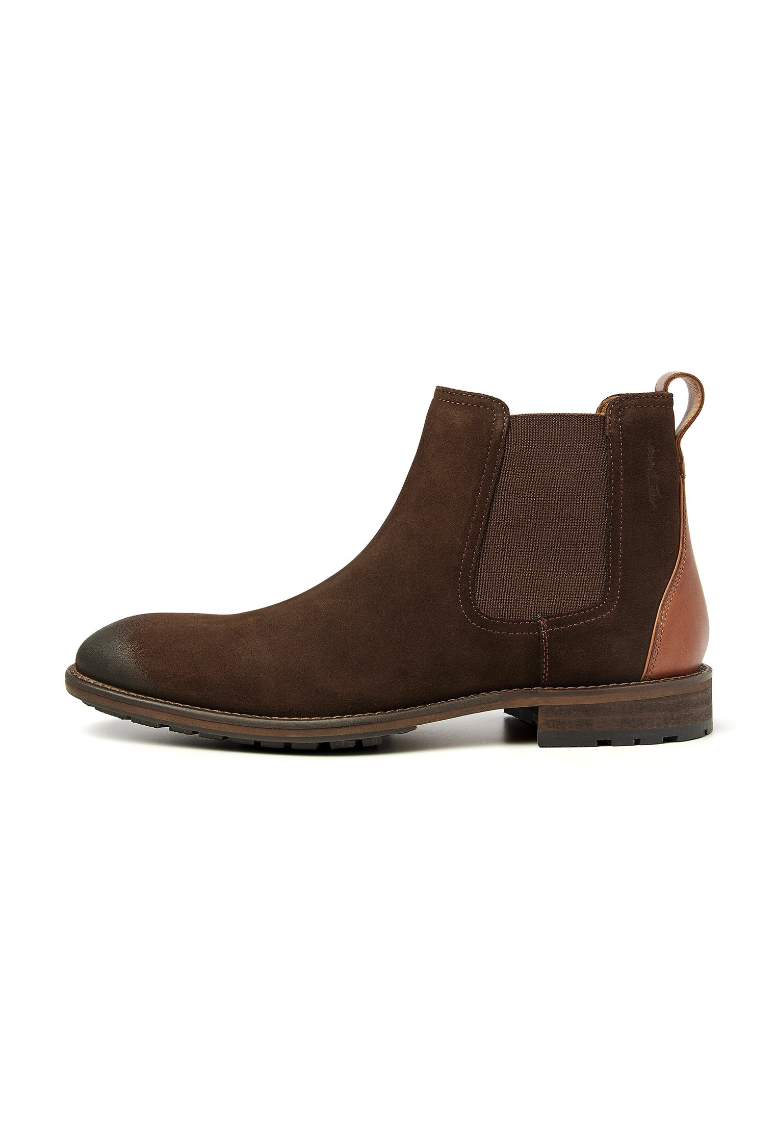 Testa di moro bruin suède Montana chelsea boot