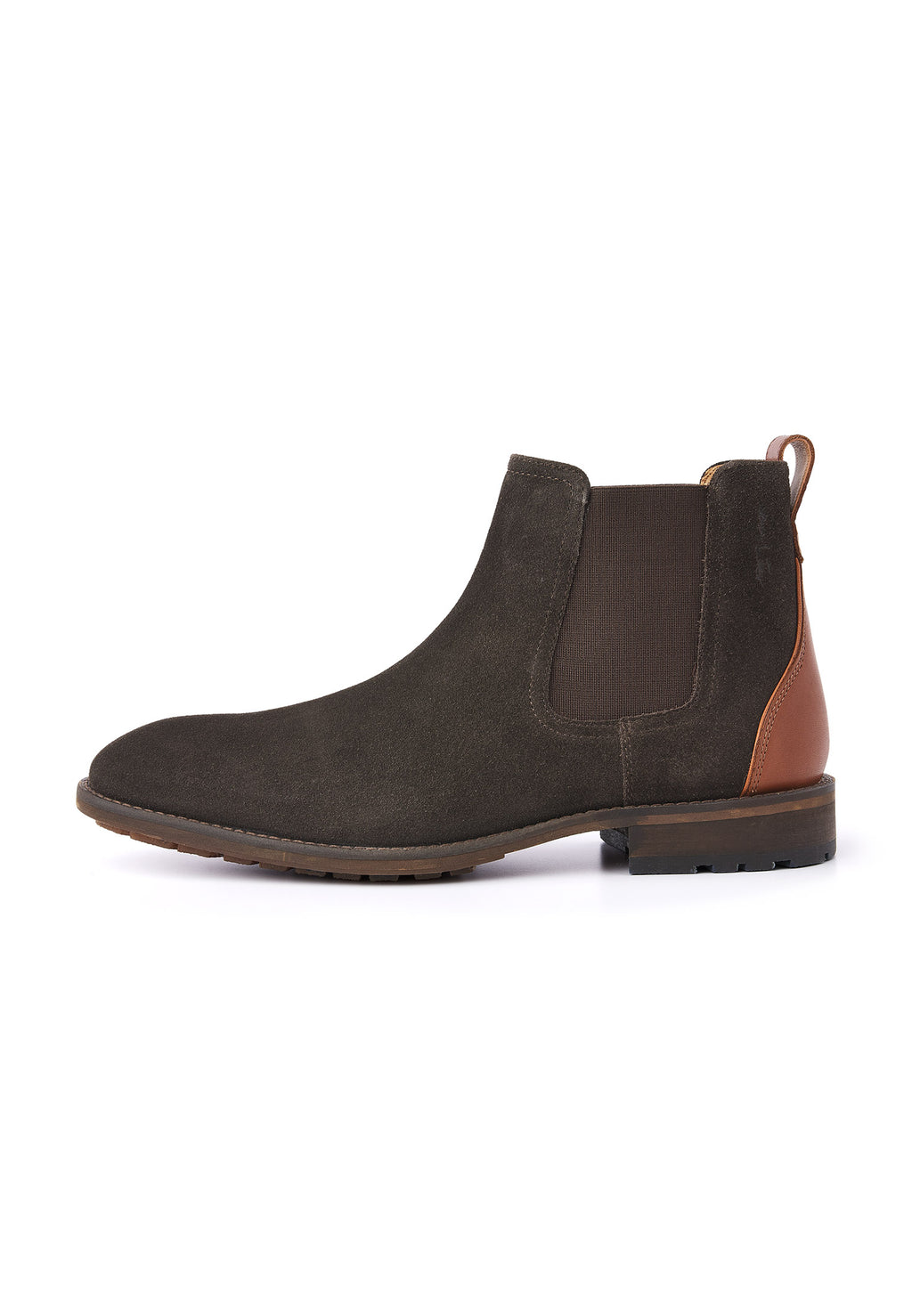 Testa di moro bruin suède Montana chelsea boot