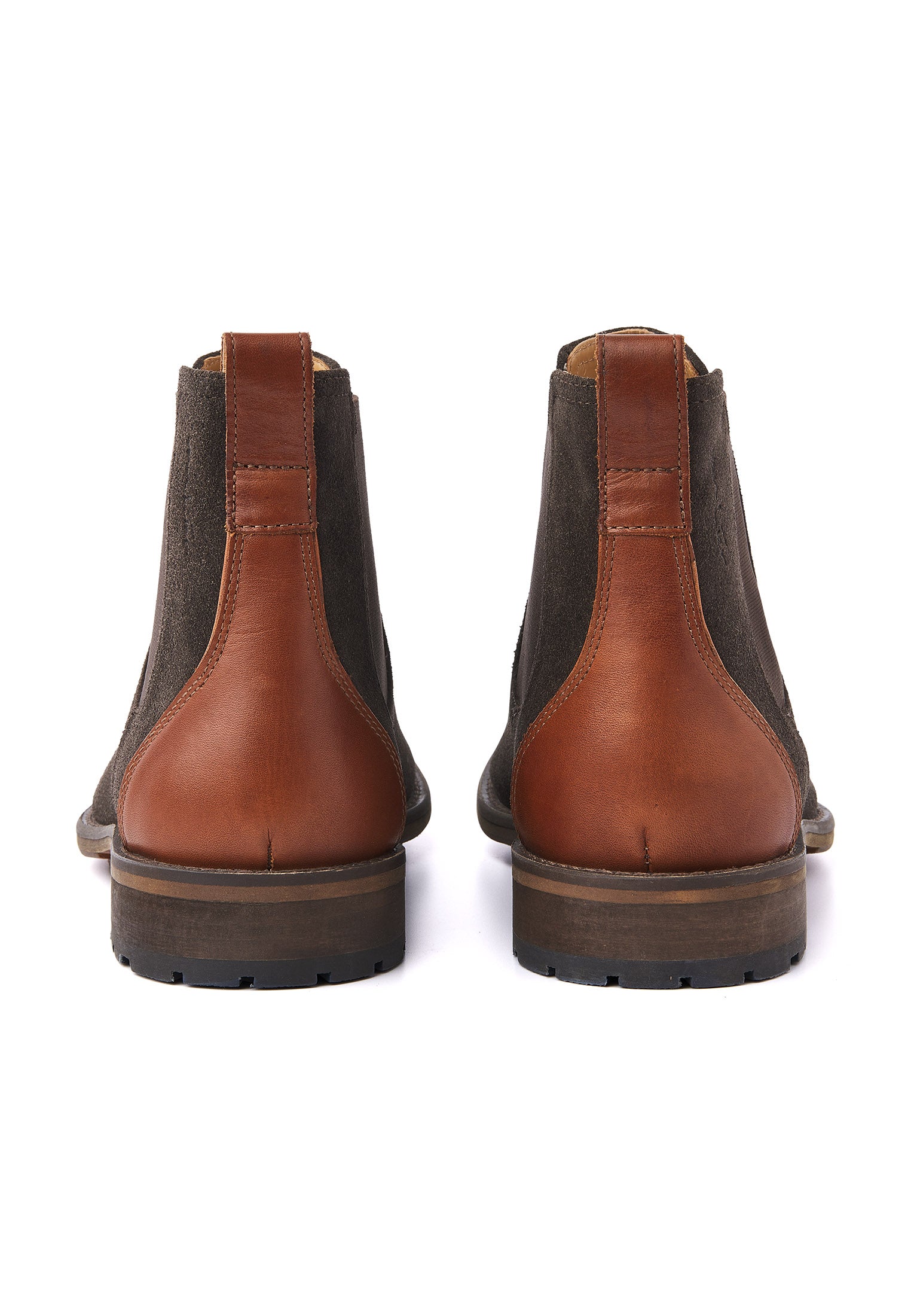 Testa di moro bruin suède Montana chelsea boot
