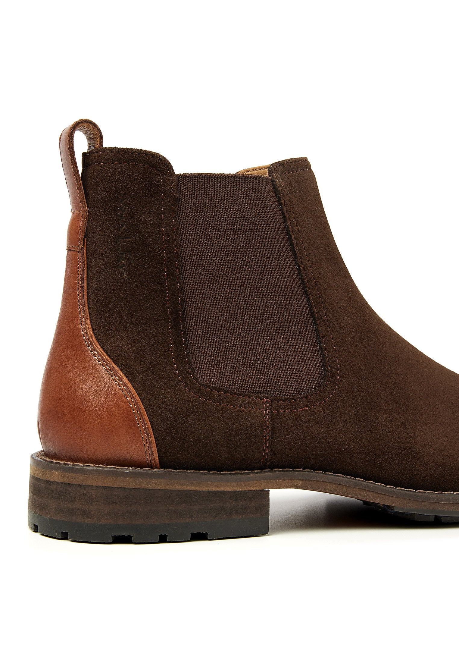 Testa di moro bruin suède Montana chelsea boot
