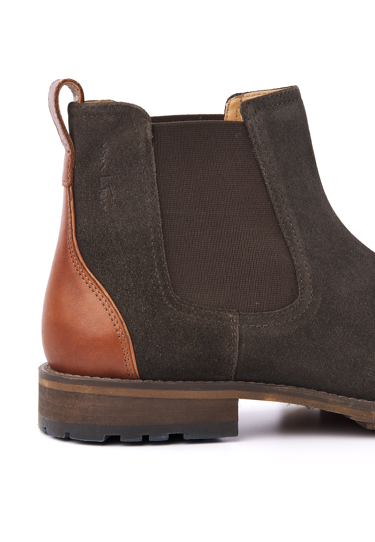 Testa di moro bruin suède Montana chelsea boot