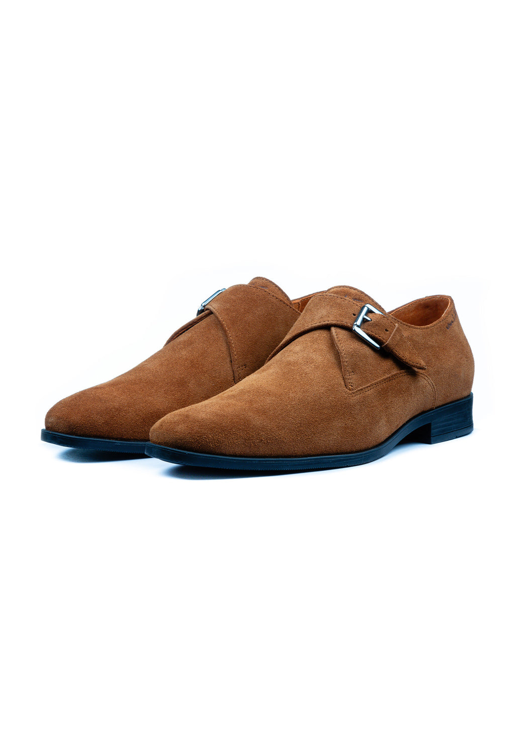 Cognac suède Riva gespschoen