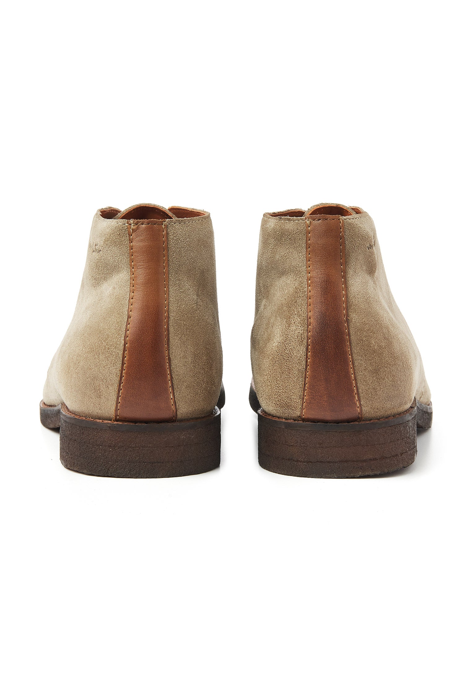 Taupe suède Chukka halfhoge veterschoen