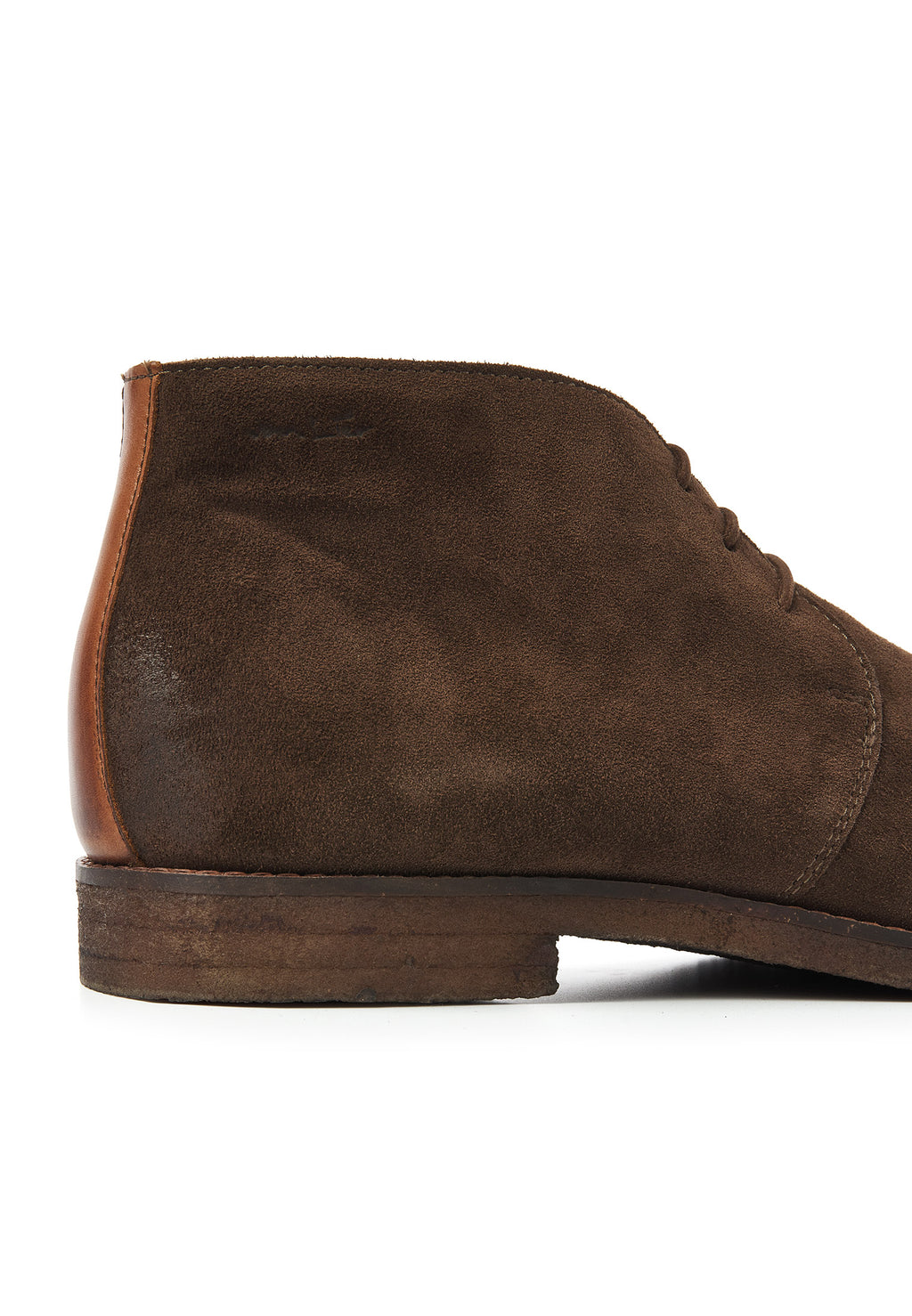 Bruin suède Chukka halfhoge veterschoen