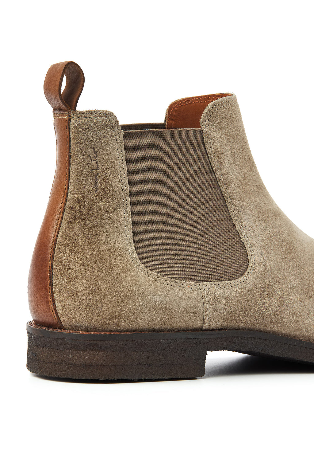 Taupe suède Chukka chelsea boot