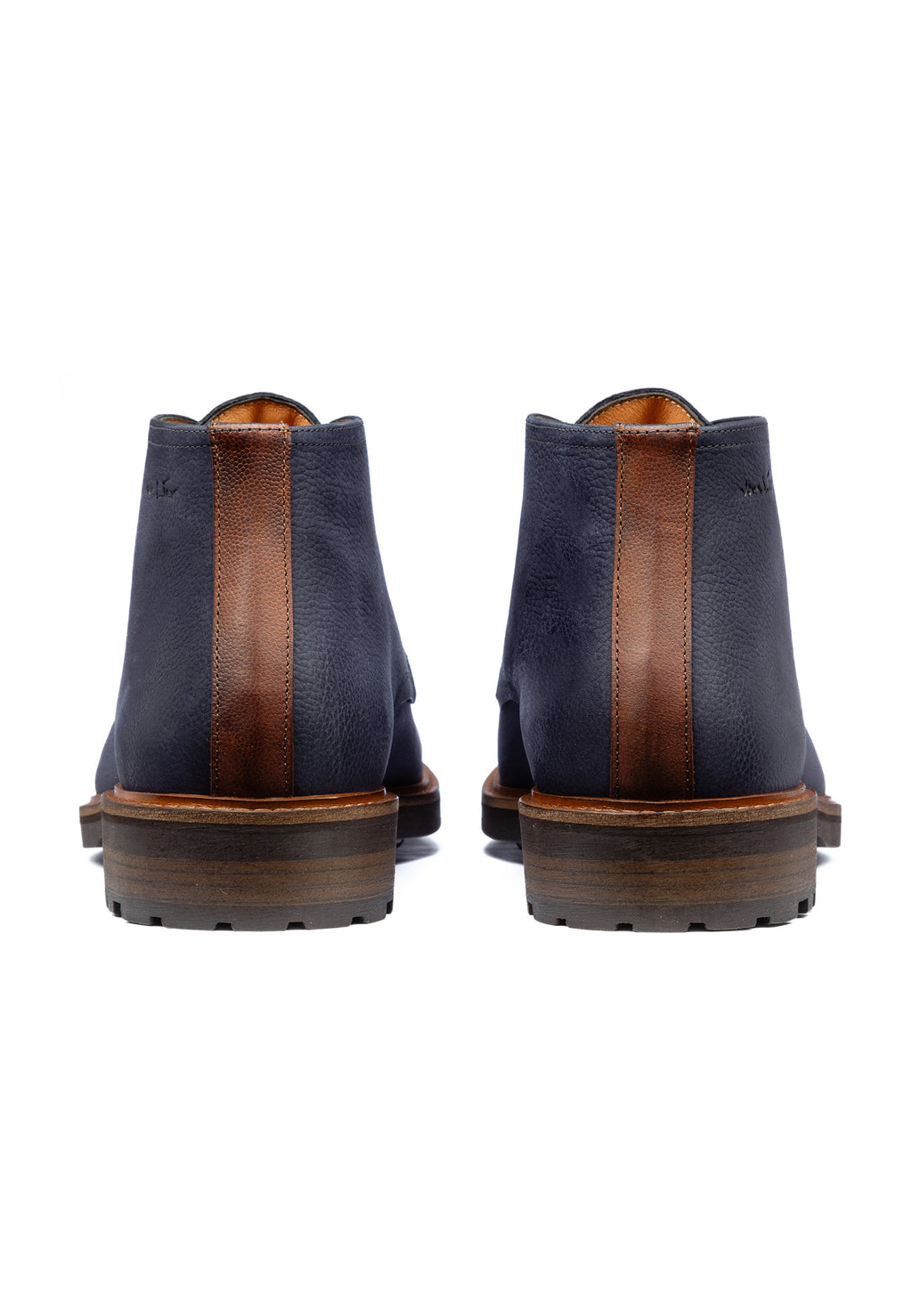 Navy nubuck Rigi halfhoge veterschoen