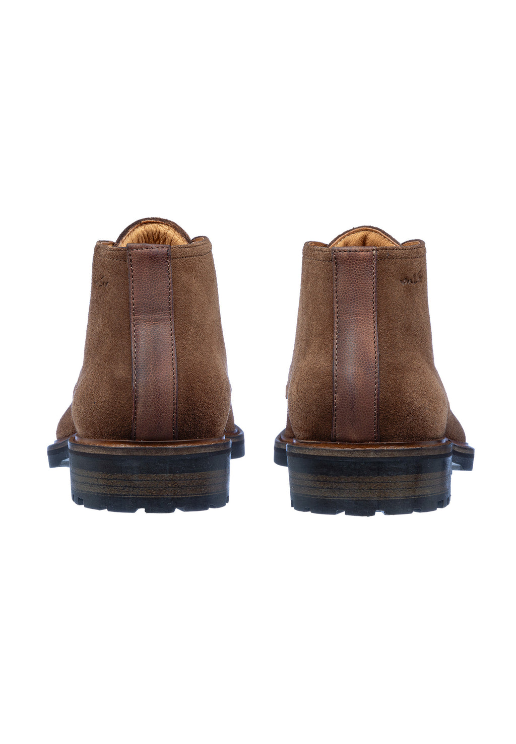 Roest cognac suède Rigi halfhoge veterschoen