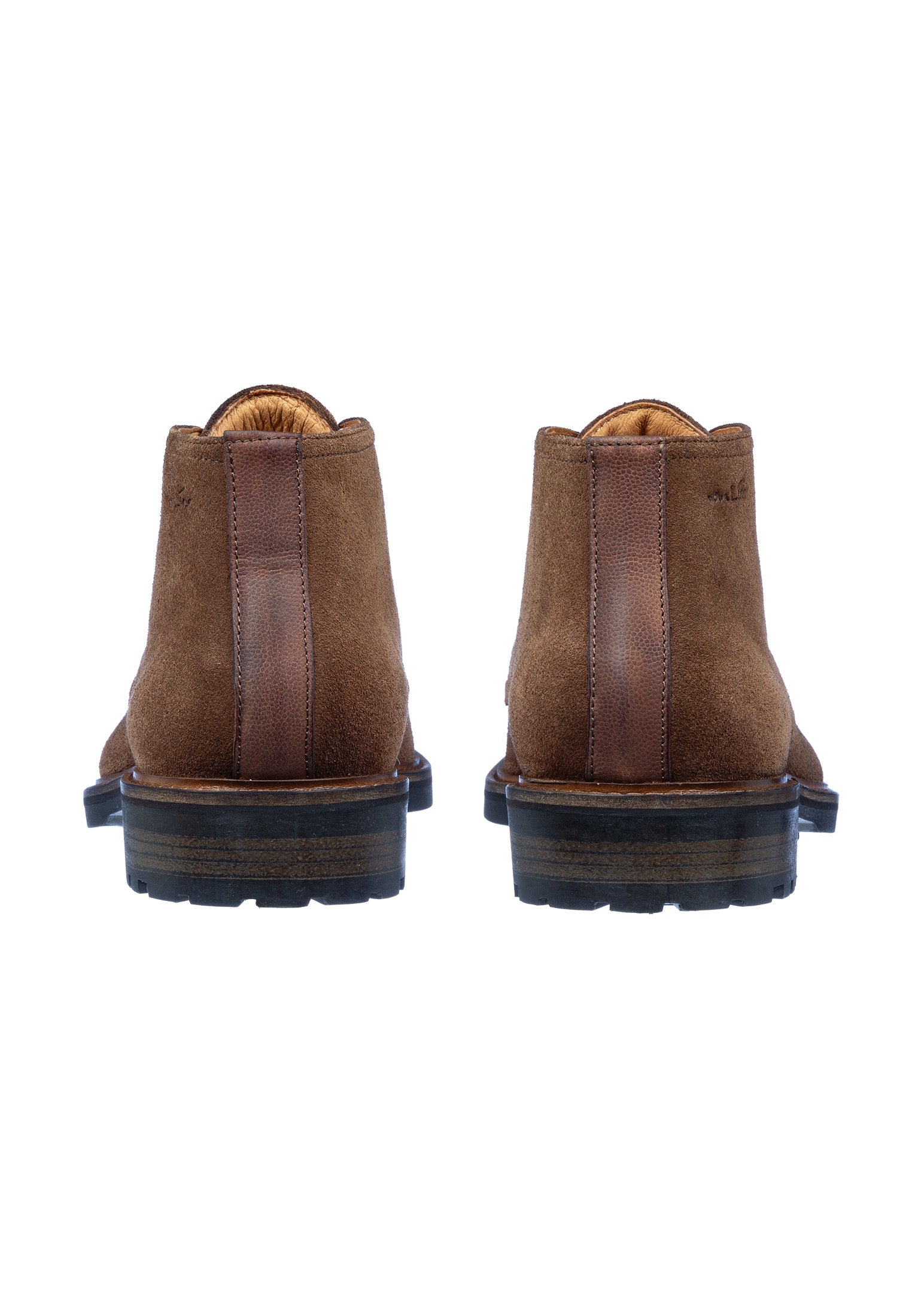 Roest cognac suède Rigi halfhoge veterschoen