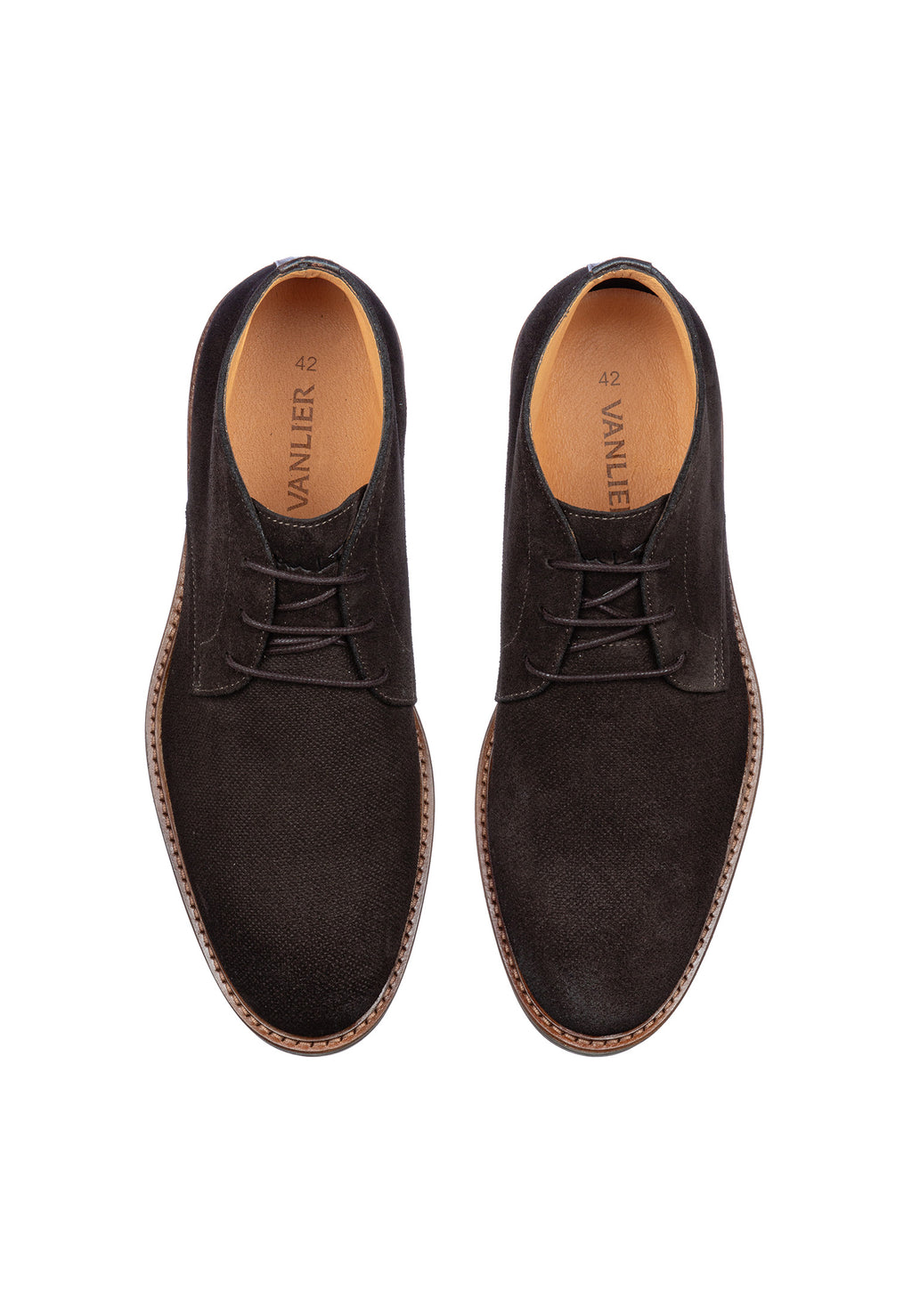 Testa moro bruin suède Rigi halfhoge veterschoen