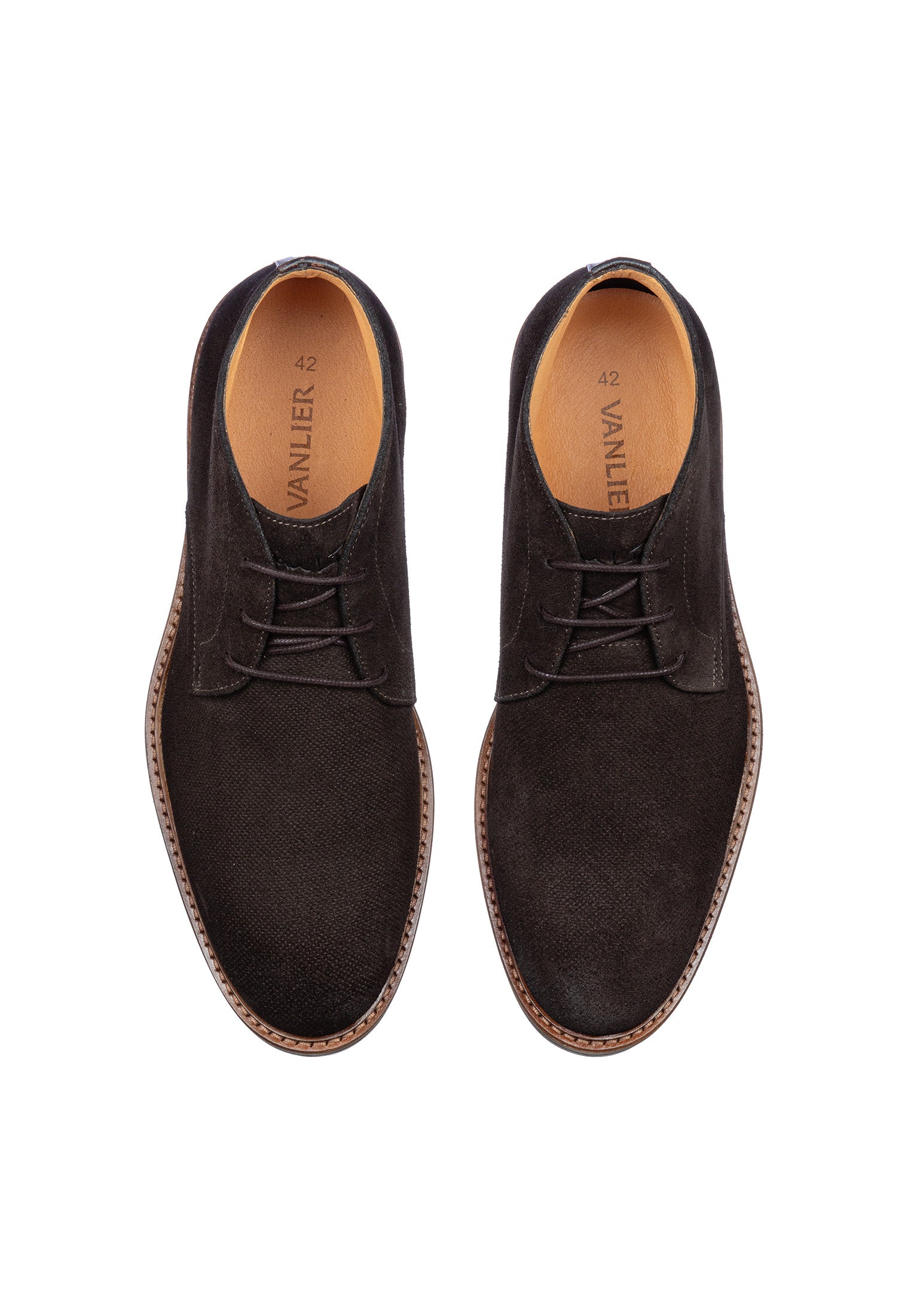 Testa moro bruin suède Rigi halfhoge veterschoen