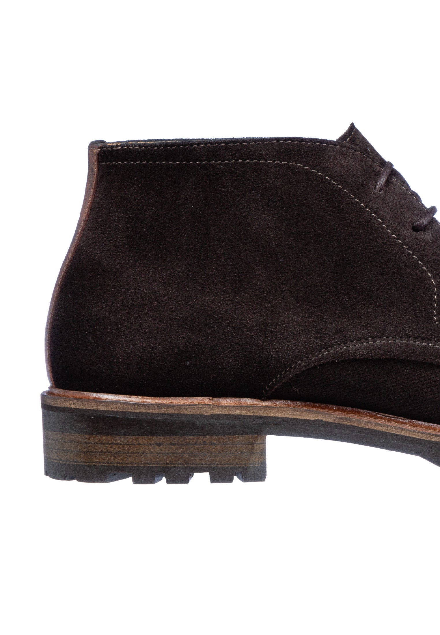 Testa moro bruin suède Rigi halfhoge veterschoen