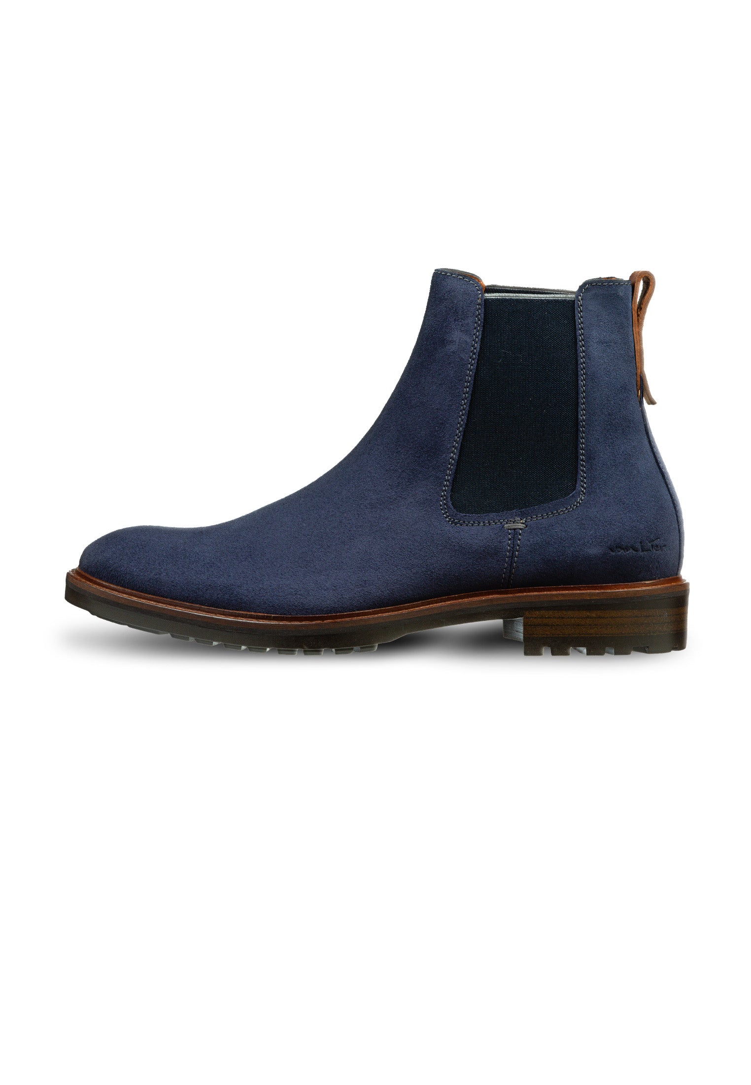 Navy blue suede Rigi Chelsea boot