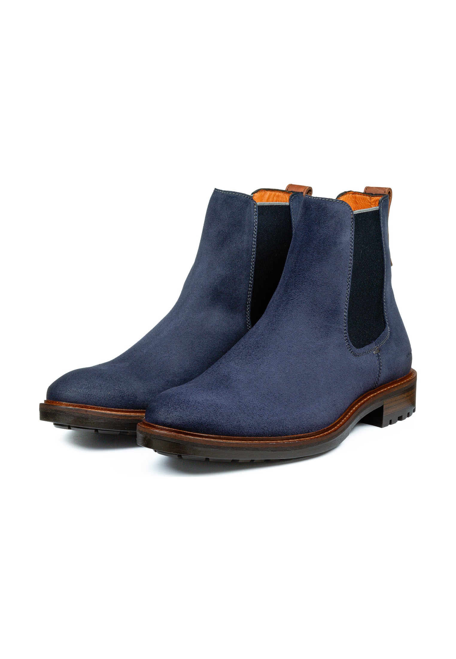 Navy blue suede Rigi Chelsea boot