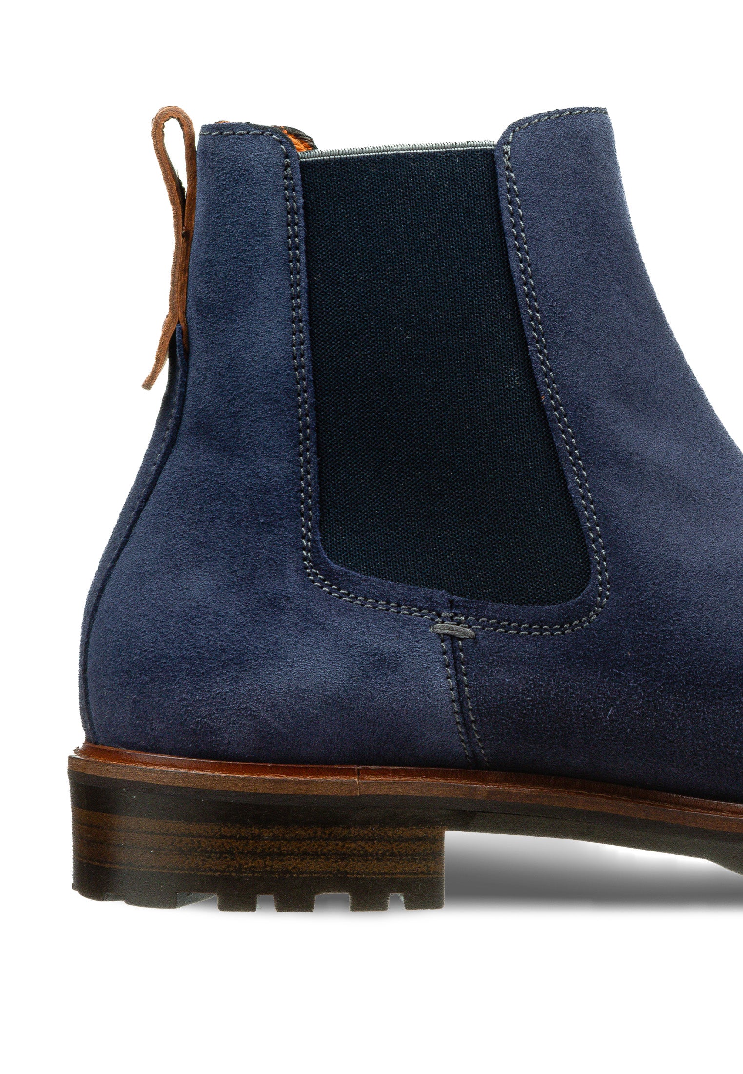 Navy blue suede Rigi Chelsea boot