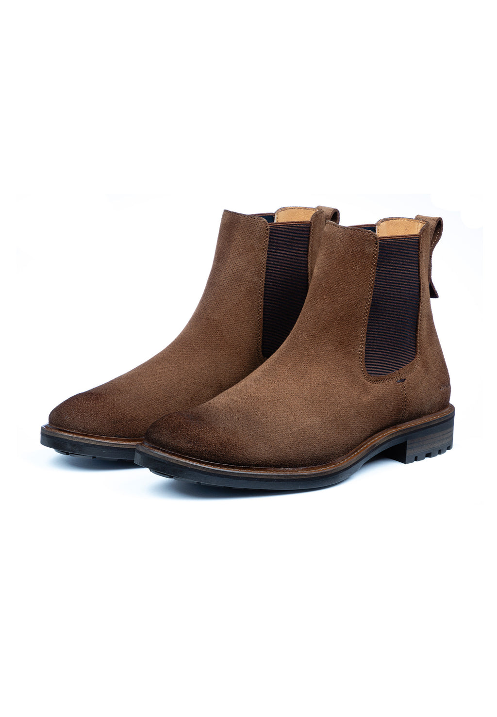 Roest cognac suède Rigi chelsea boot