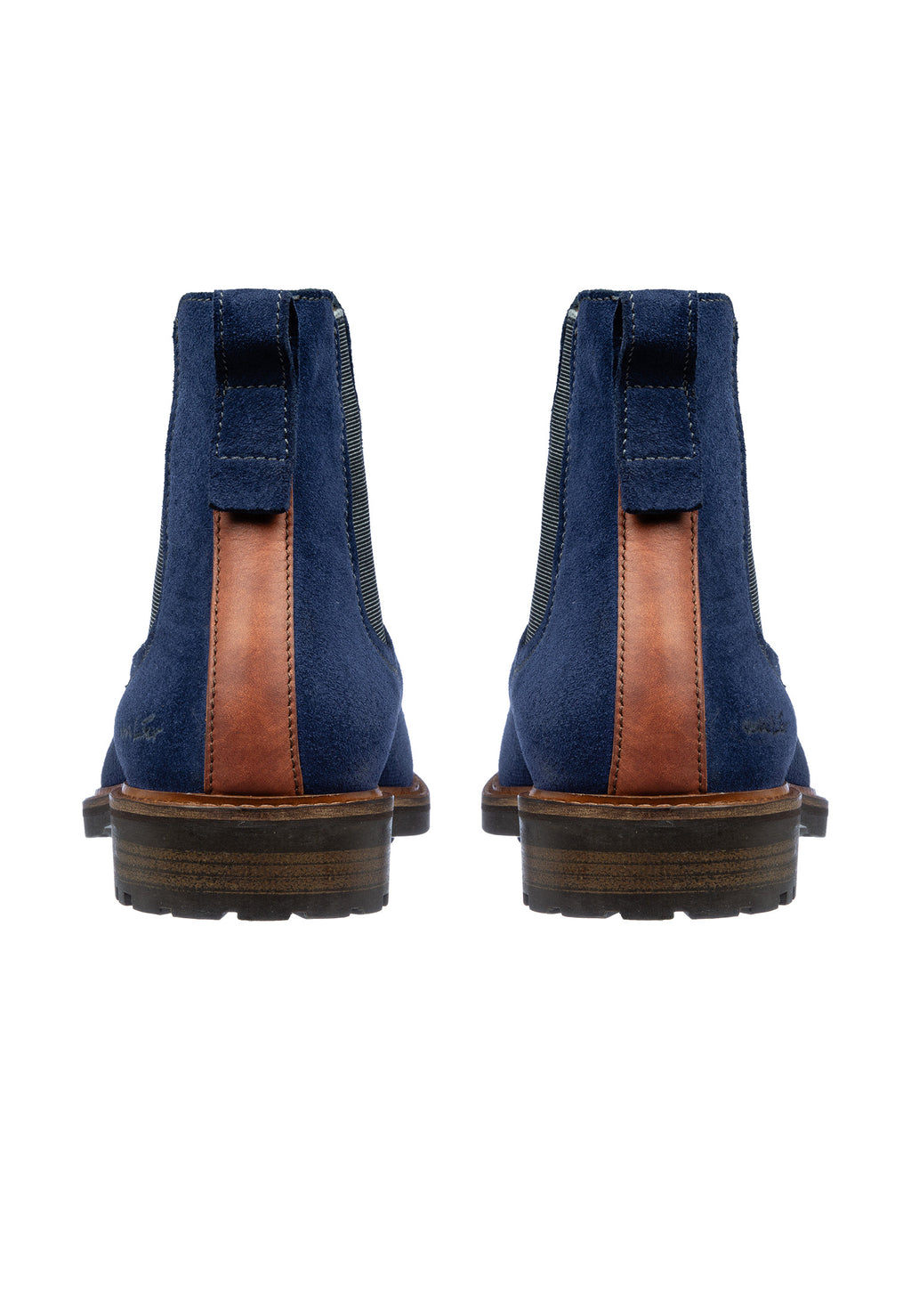 Blauw suède Rigi chelsea boot