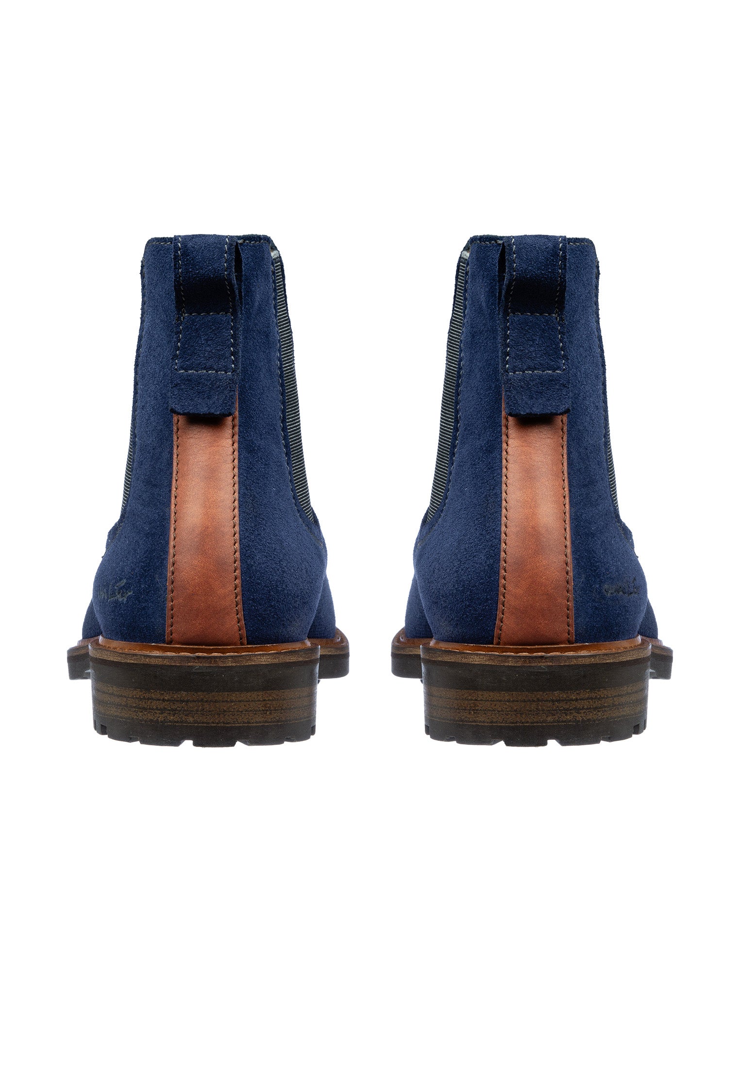 Blauw suède Rigi chelsea boot