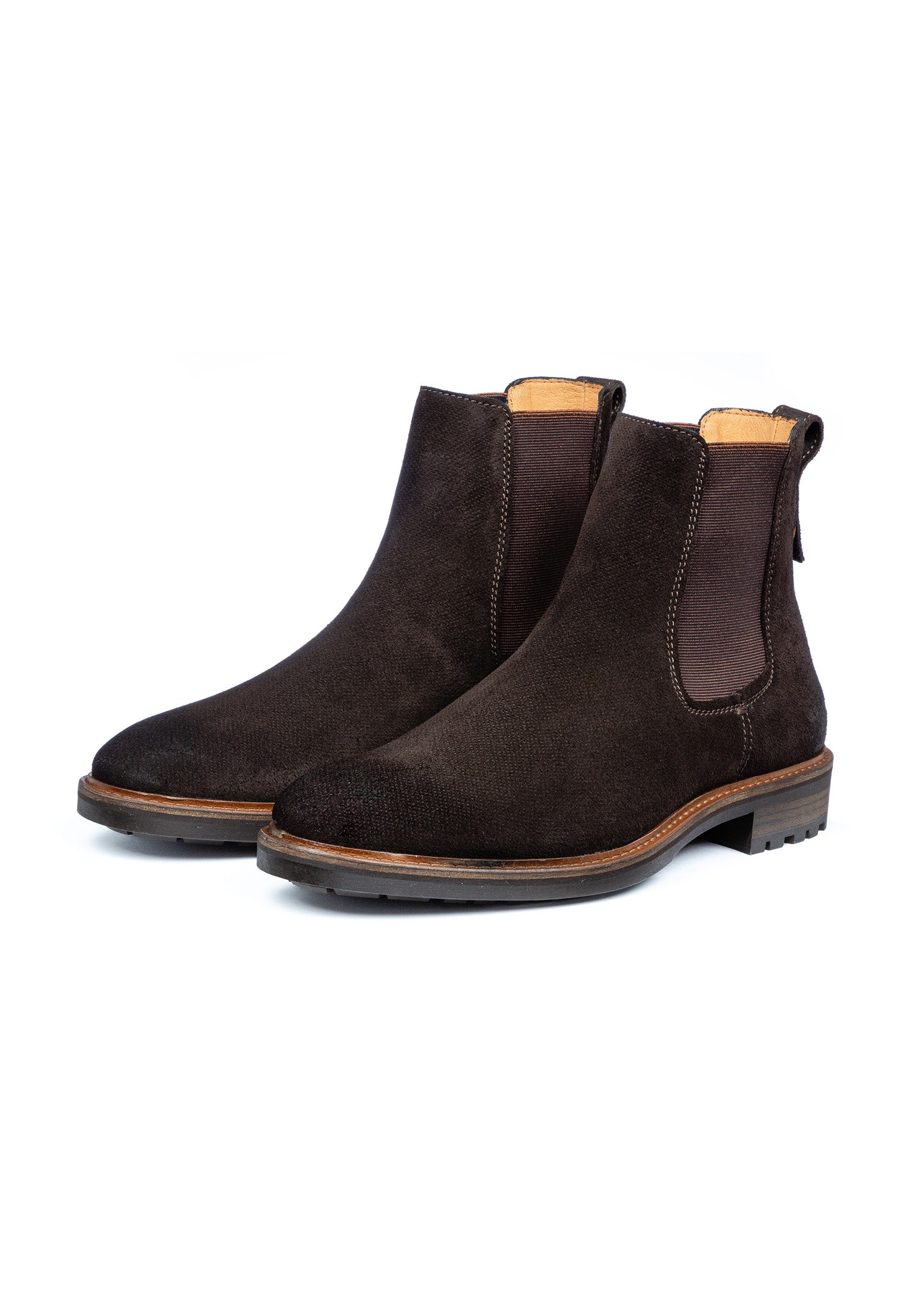 Donker bruin suède Rigi chelsea boot