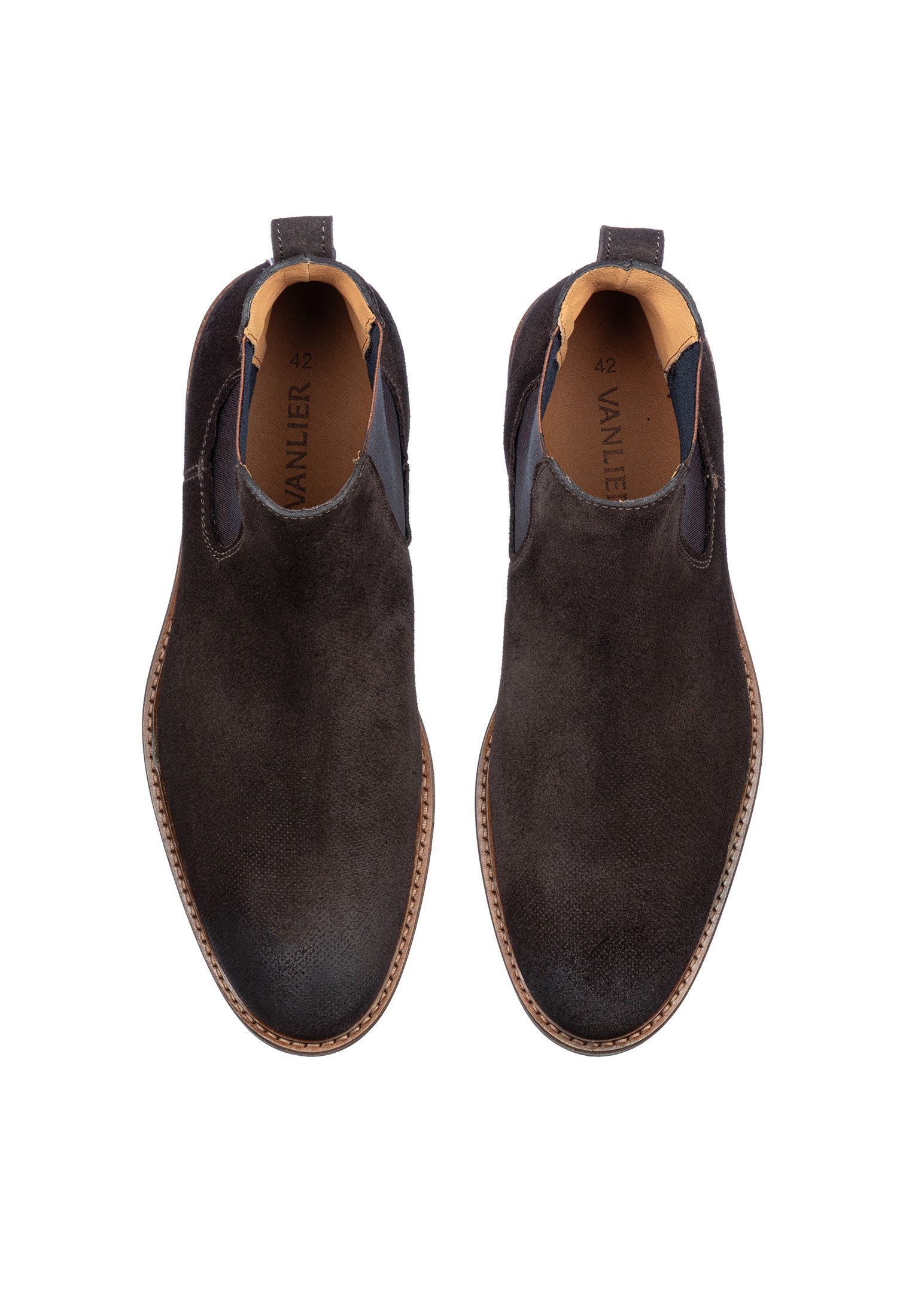 Donker bruin suède Rigi chelsea boot